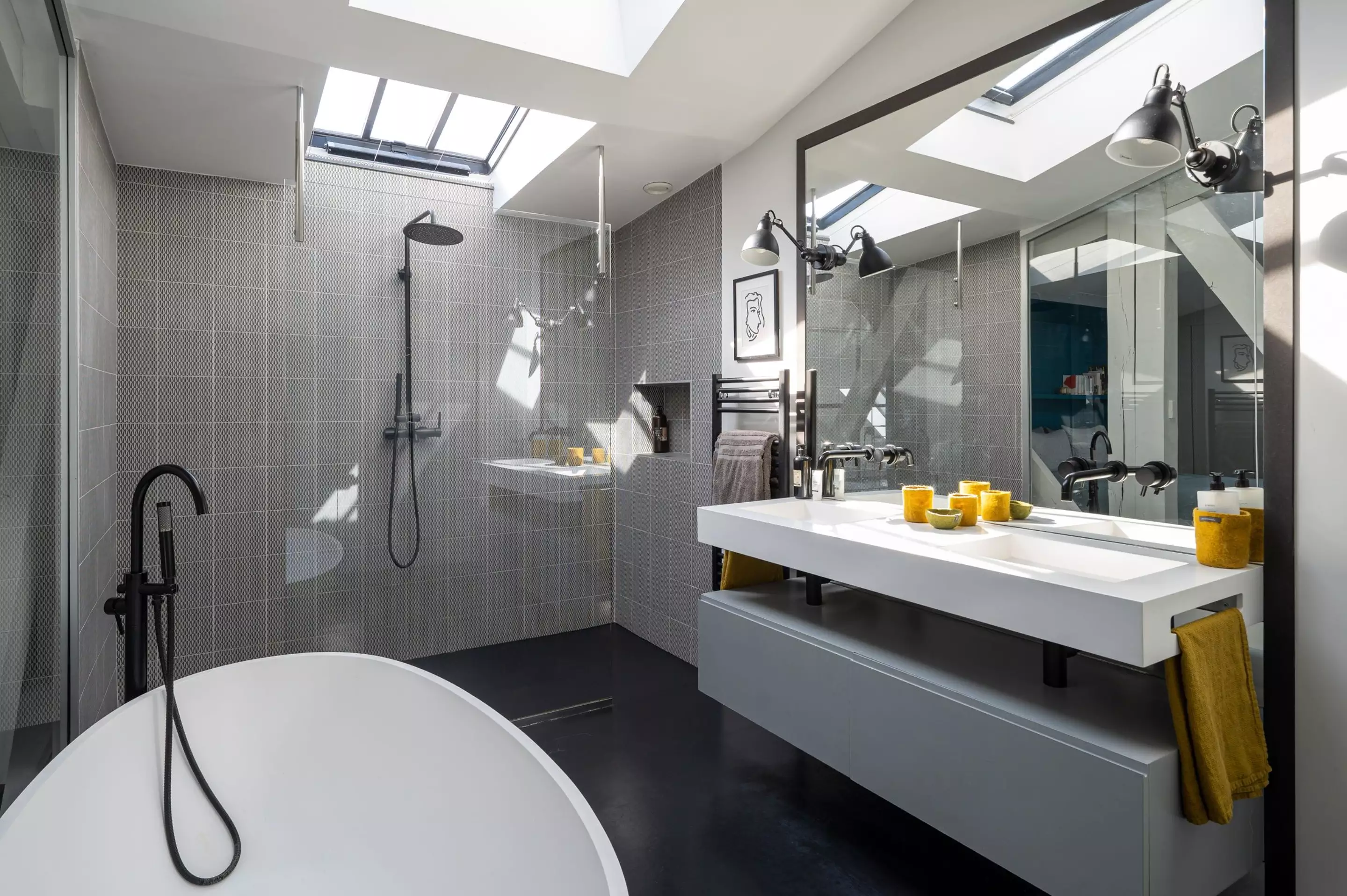 salle de bain avec velux salle de bain avec velux