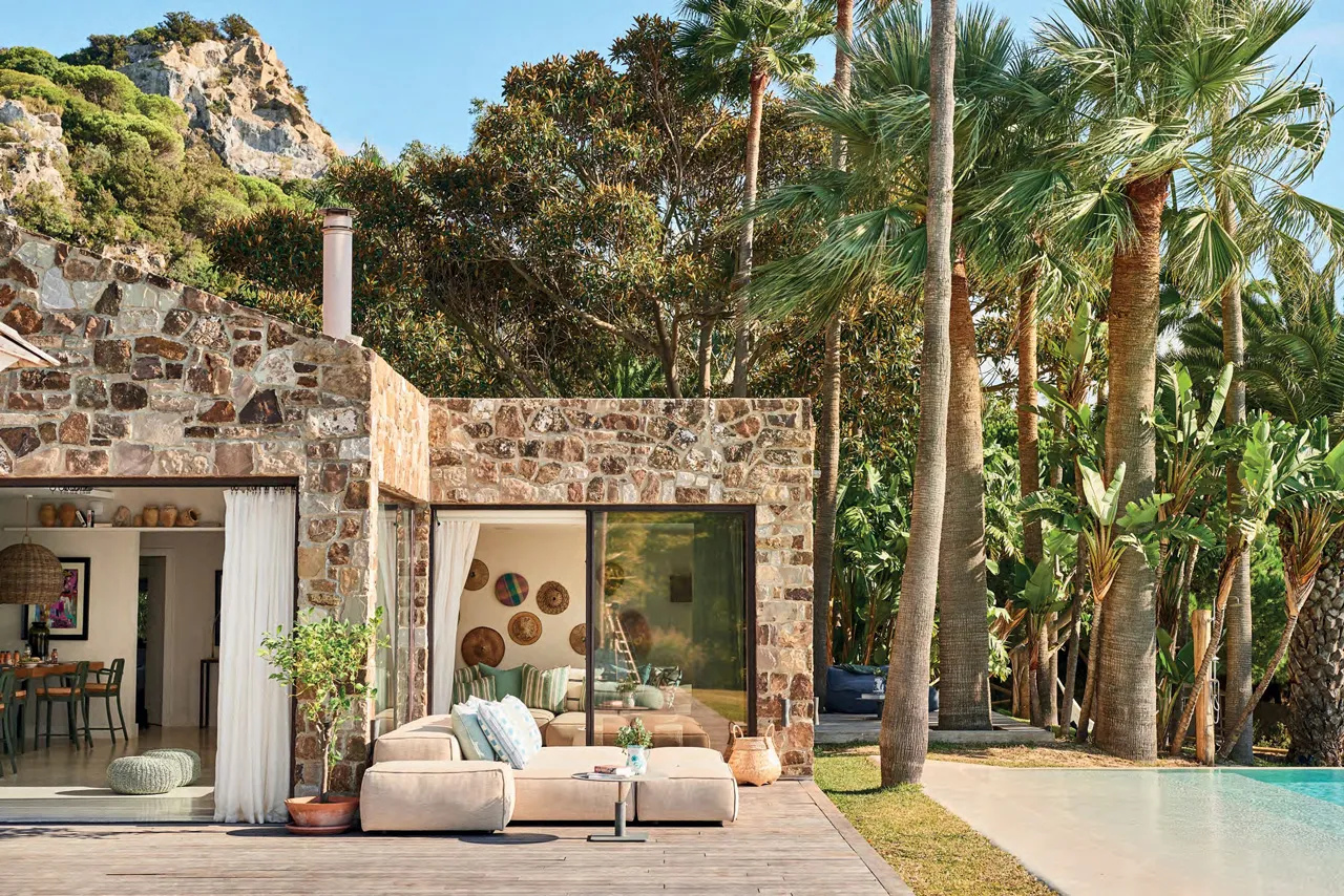 terrasse maison en pierres Villa Punta Paloma Tarifa terrasse maison en pierres Villa Punta Paloma Tarifa