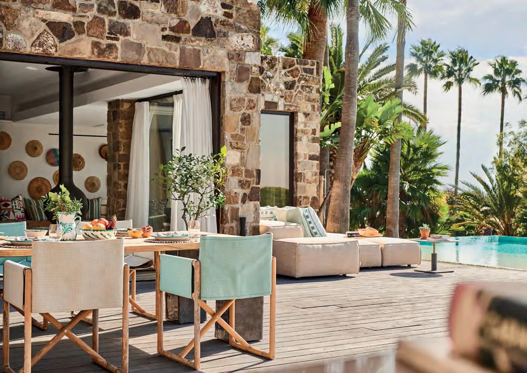 terrasse maison en pierres Villa Punta Paloma Tarifa terrasse maison en pierres Villa Punta Paloma Tarifa