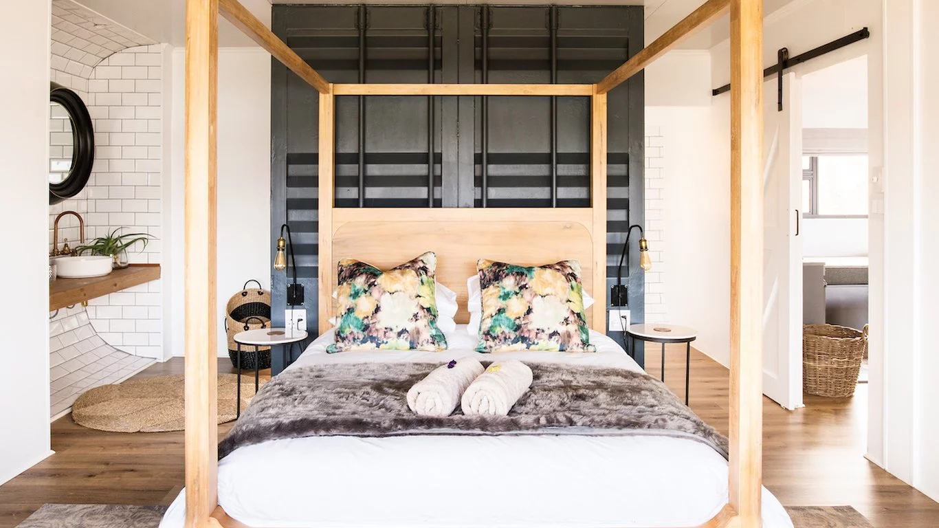 chambre Riverstone's CouplePod petite maison container