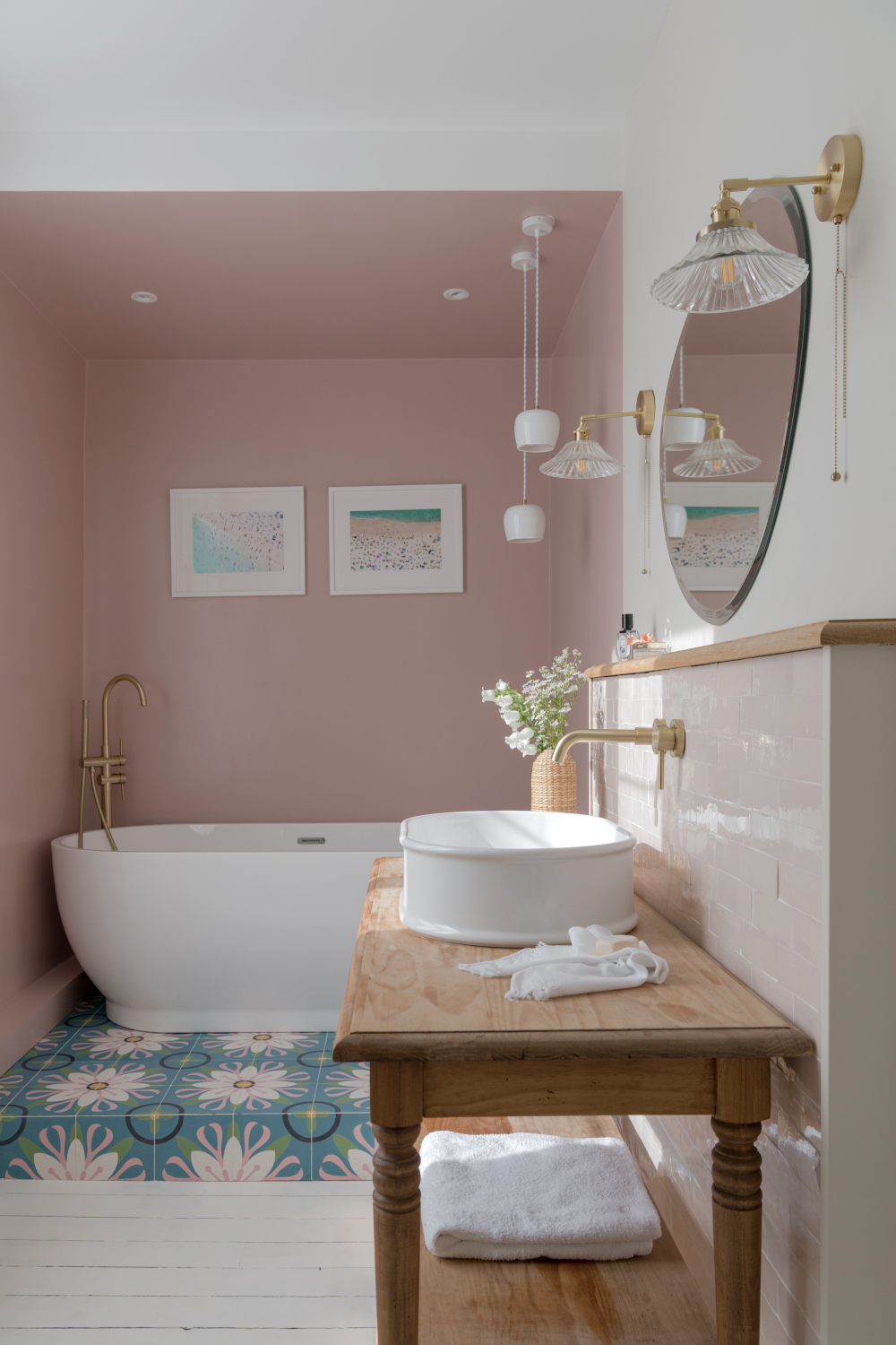 salle de bain rose décoration contemporaine salle de bain rose décoration contemporaine