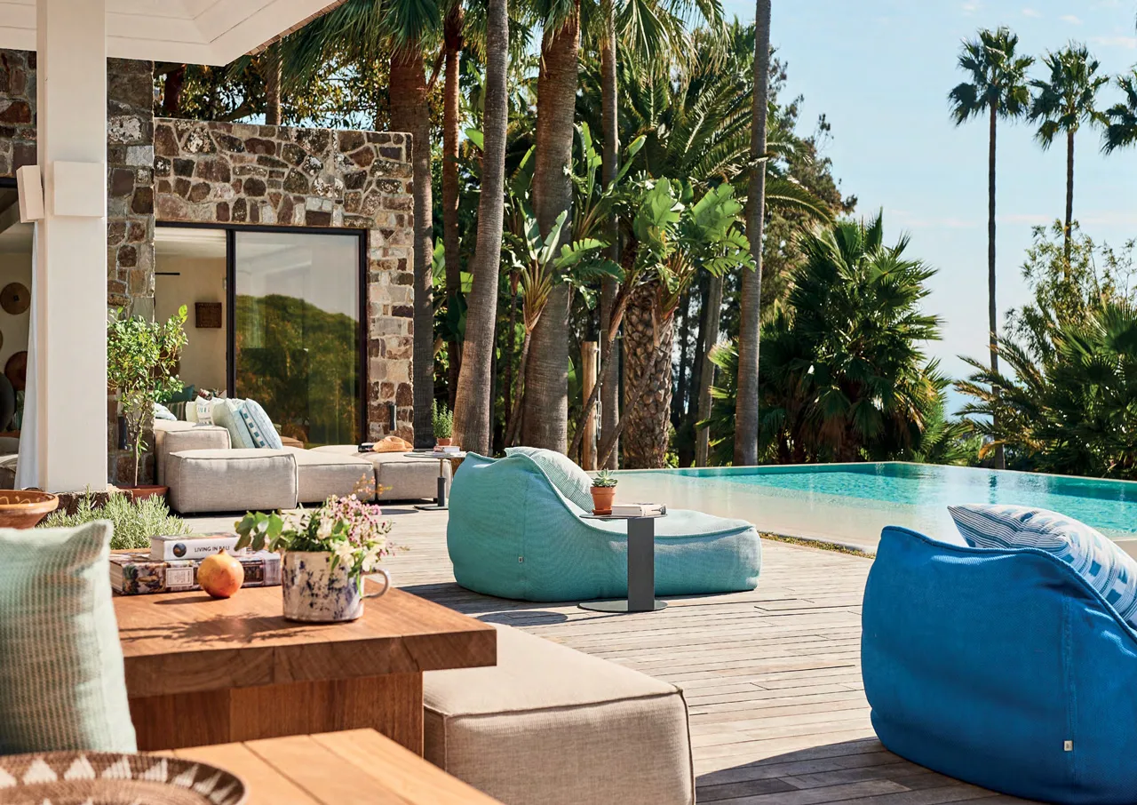 terrasse maison en pierres Villa Punta Paloma Tarifa terrasse maison en pierres Villa Punta Paloma Tarifa