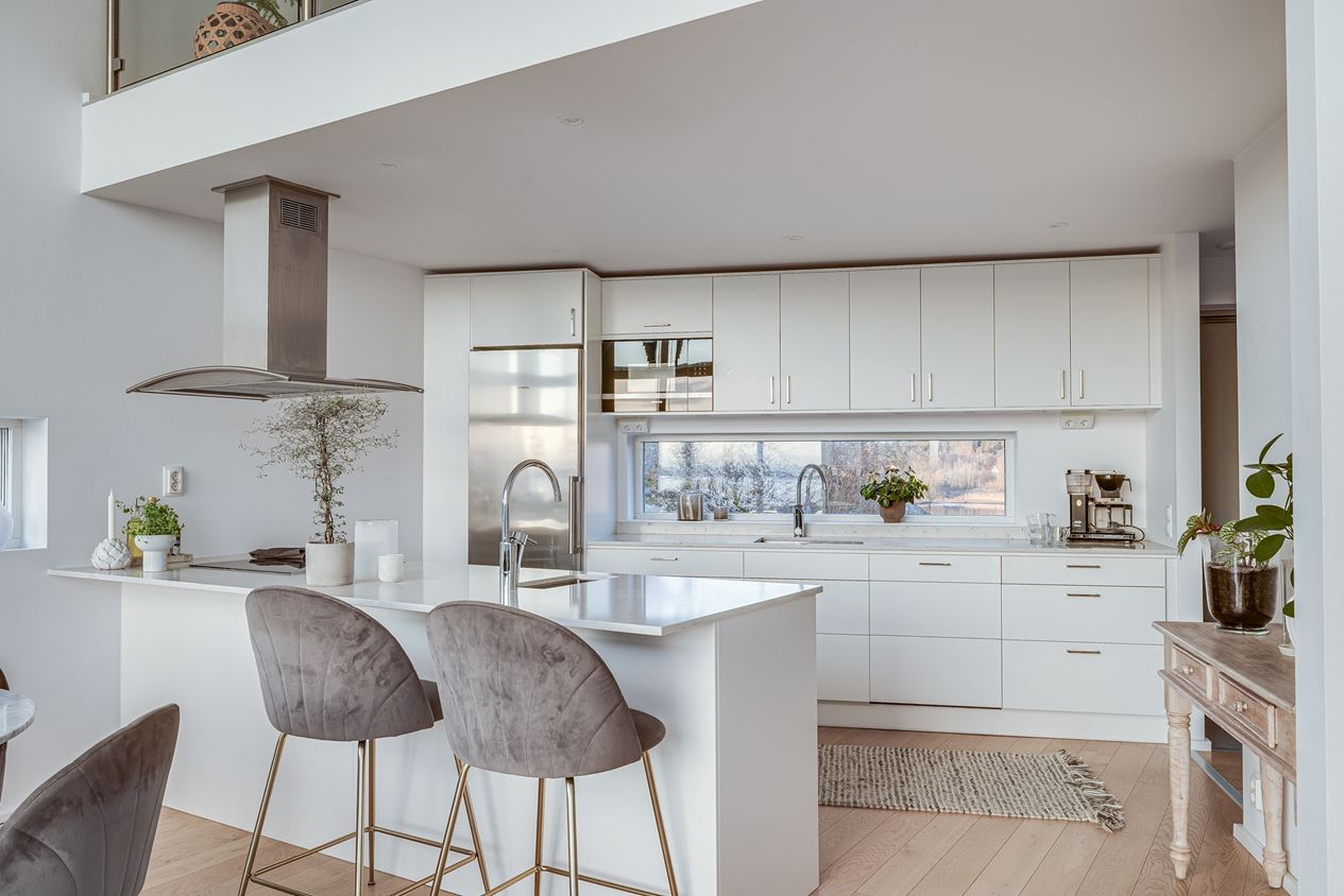 cuisine blanche design maison architecte 89m2 cuisine blanche design maison architecte 89m2
