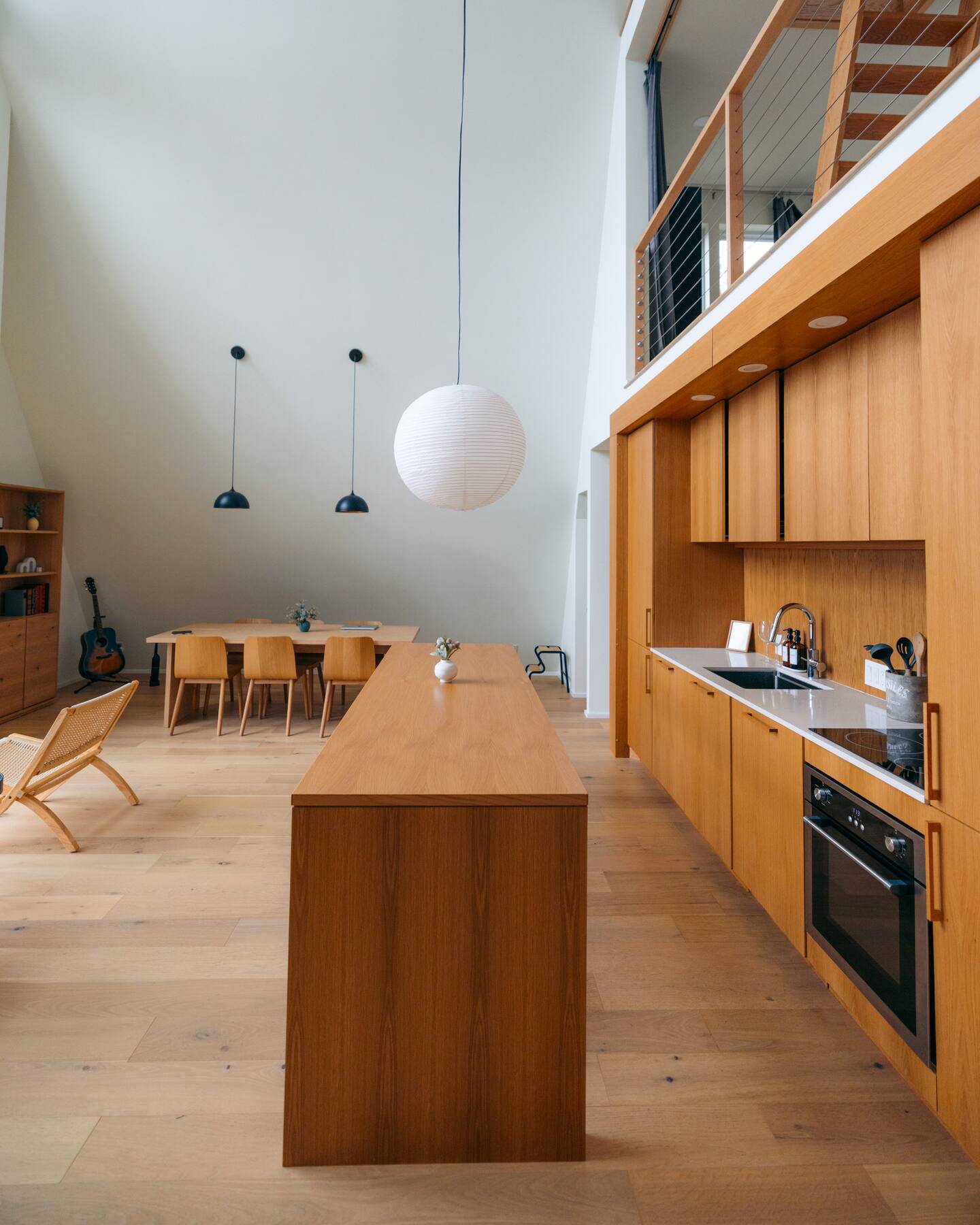 cuisine avec mezzanine maison A-Frame cuisine avec mezzanine maison A-Frame