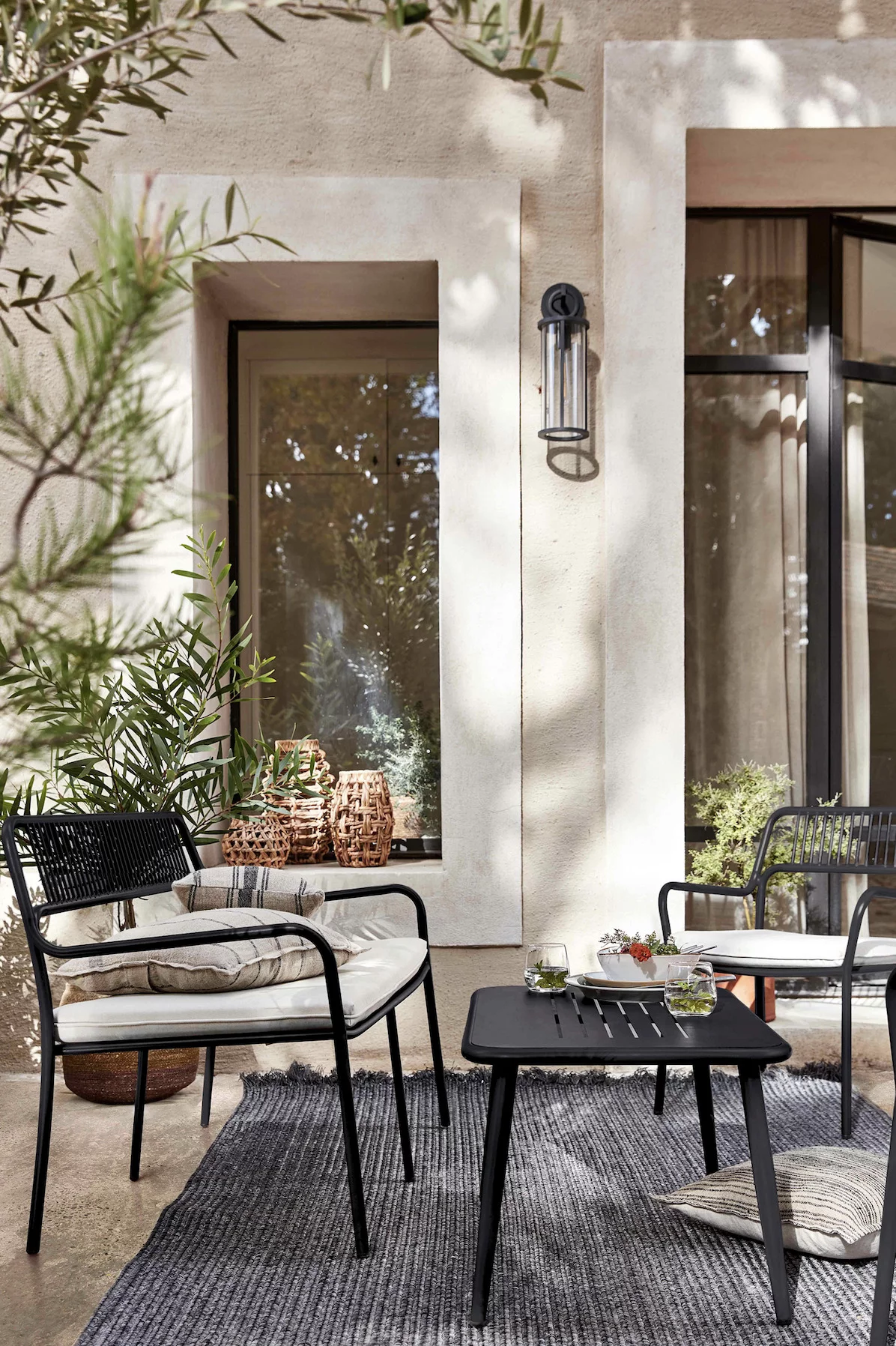 terrasse avec salon de jardin design noir terrasse avec salon de jardin design noir