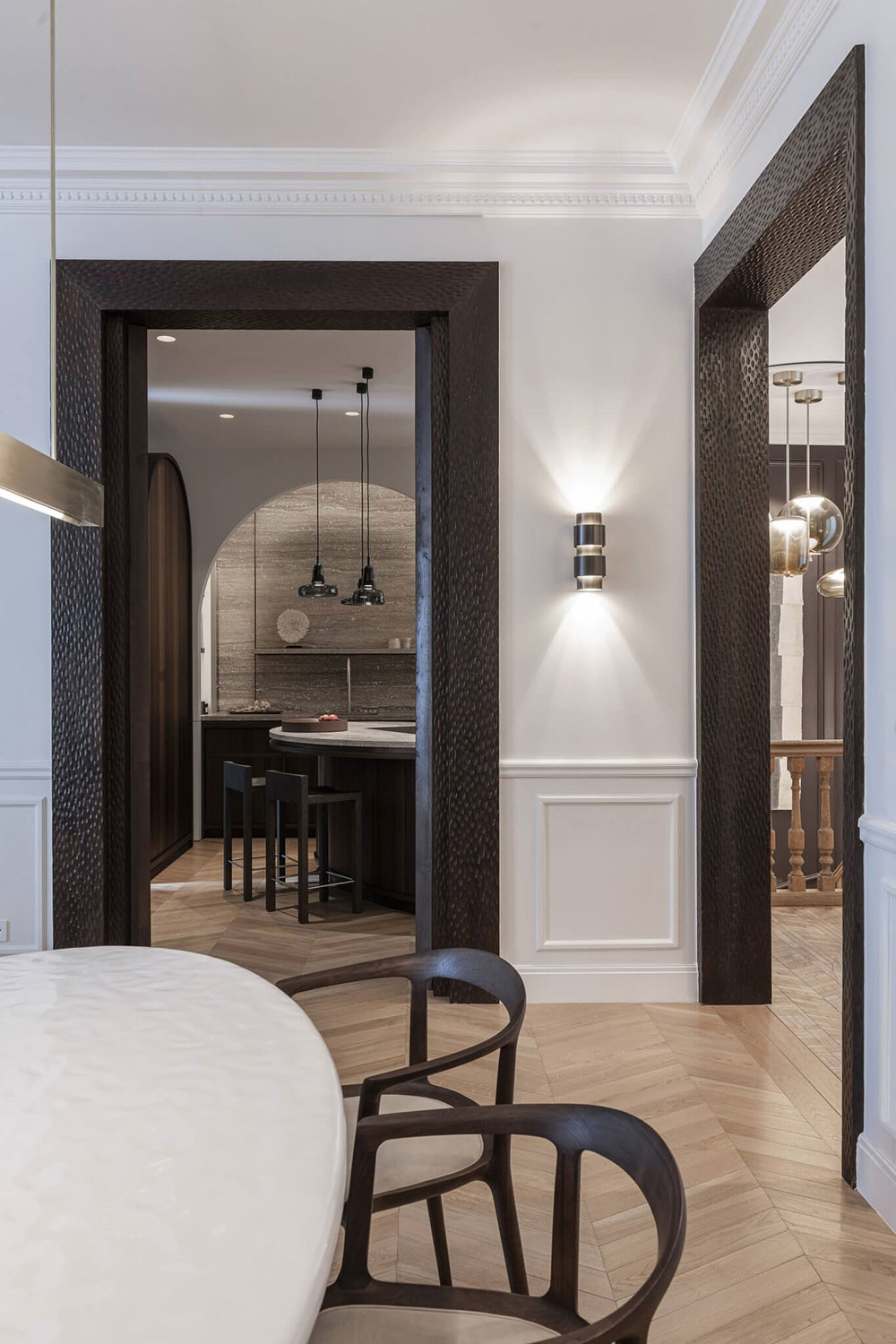 salle à manger et cuisine appartement Paris par Alexandra Boussagol décoration contemporaine salle à manger et cuisine appartement Paris par Alexandra Boussagol décoration contemporaine