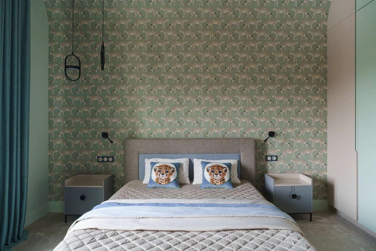 chambre papier-peint vert chambre papier-peint vert