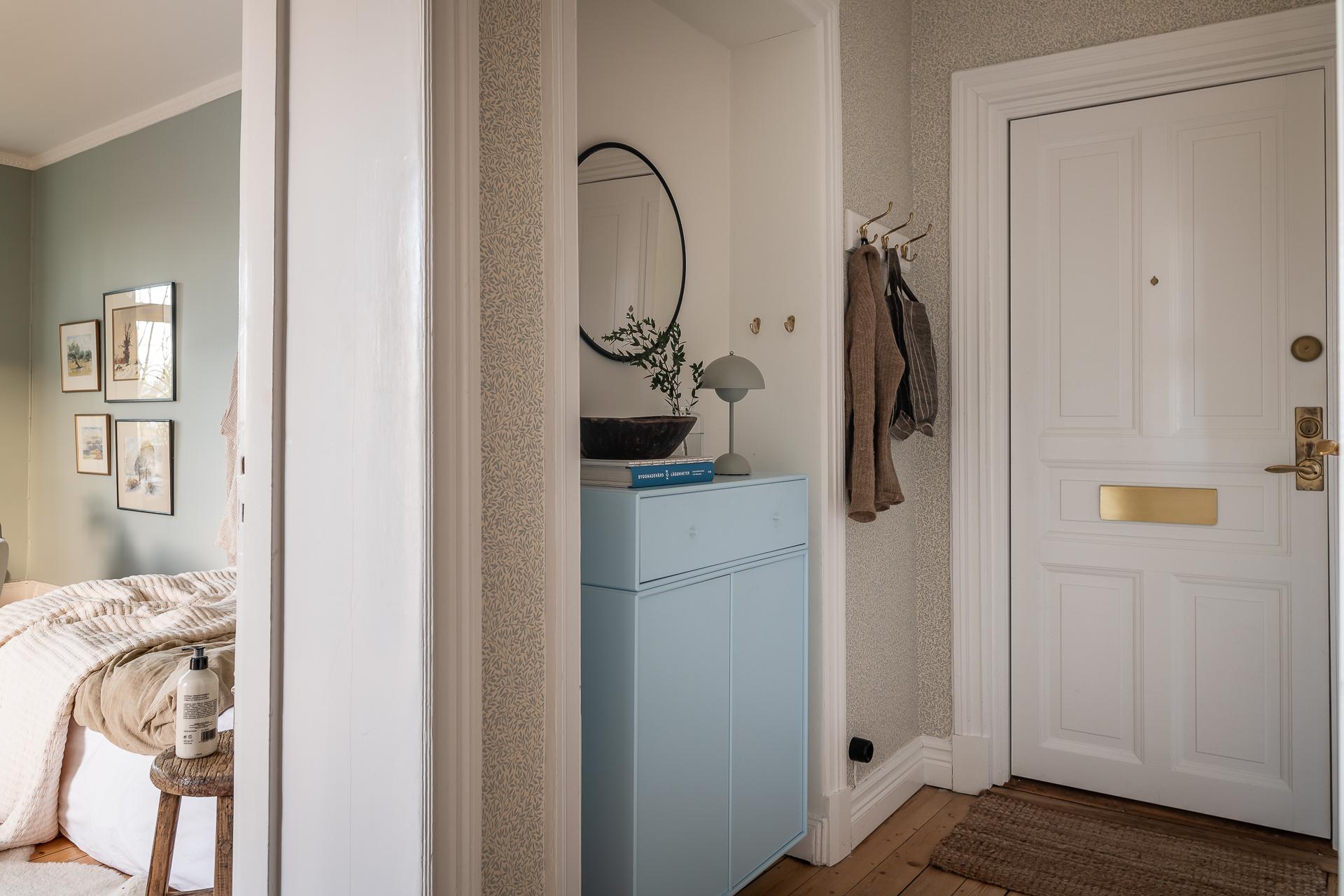 entrée studio 39m2 décoration scandinave