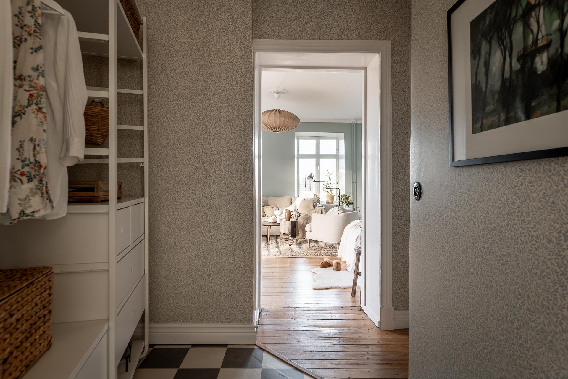 entrée studio 39m2 décoration scandinave