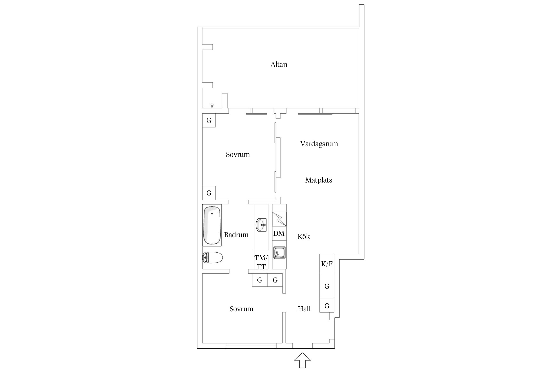 plan 3 pièces 50m2 décoration design