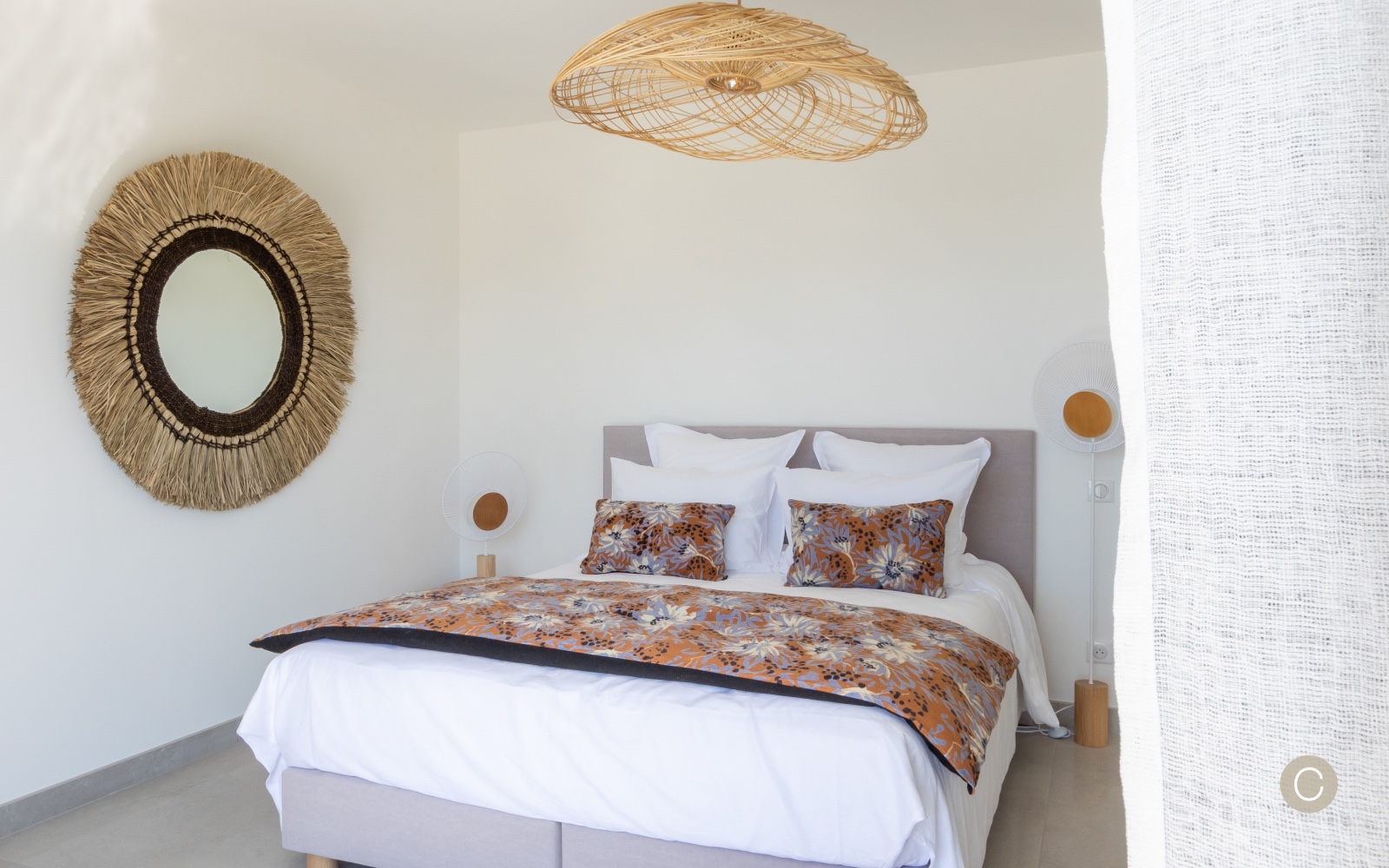 chambre maison contemporaine maison Corse chambre maison contemporaine maison Corse
