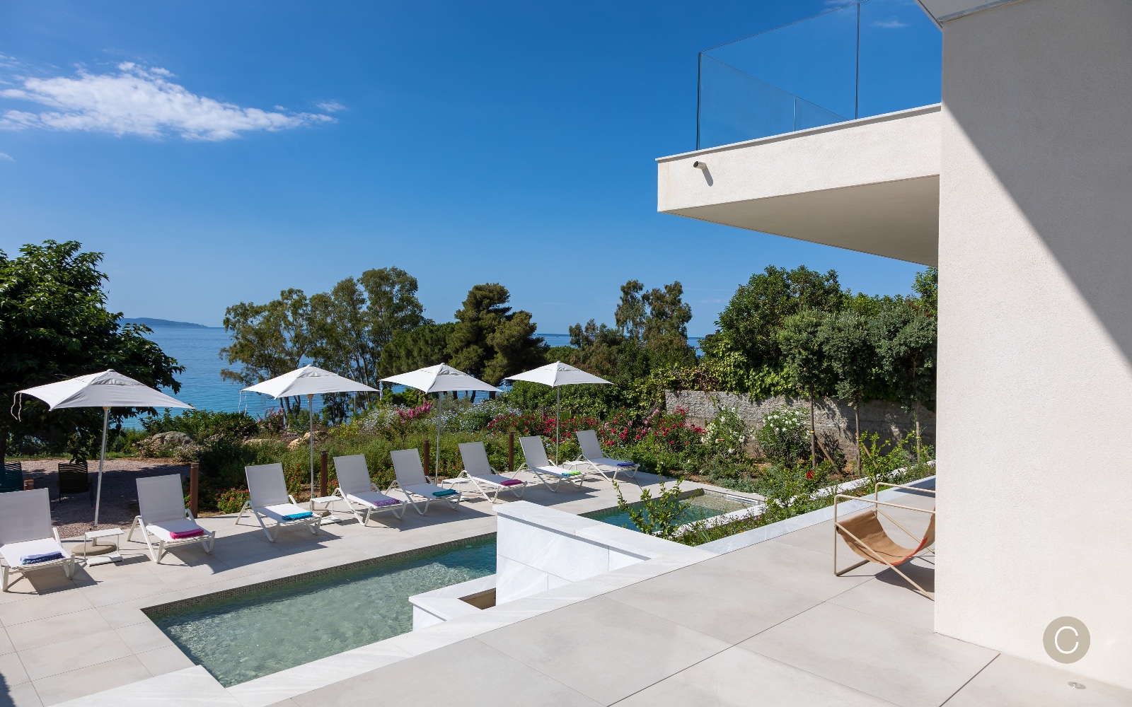 terrasse maison contemporaine maison Corse terrasse maison contemporaine maison Corse