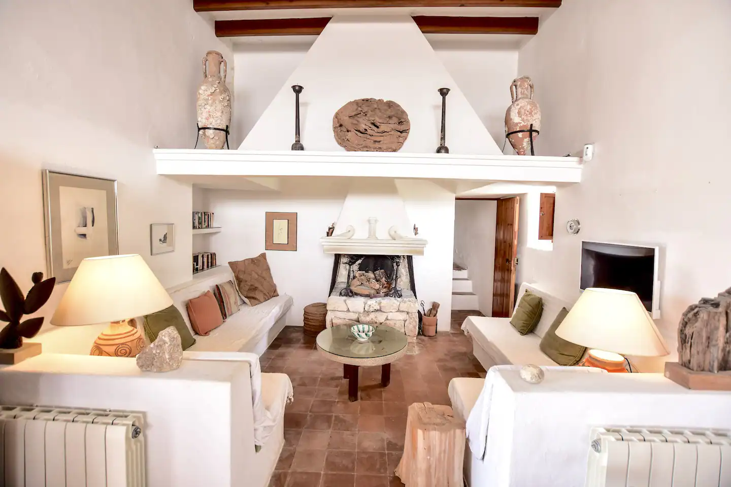 salon maison en pierres villa Can Felix Ibiza Airbnb salon maison en pierres villa Can Felix Ibiza Airbnb