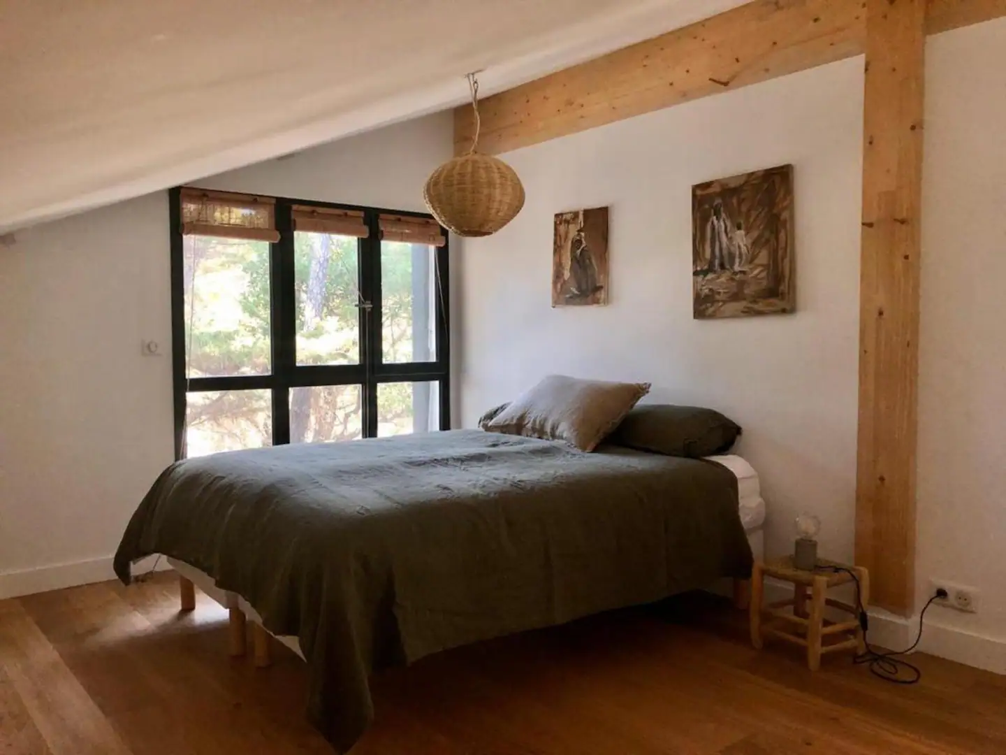 chambre maison en bois près du Cap Ferret chambre maison en bois près du Cap Ferret