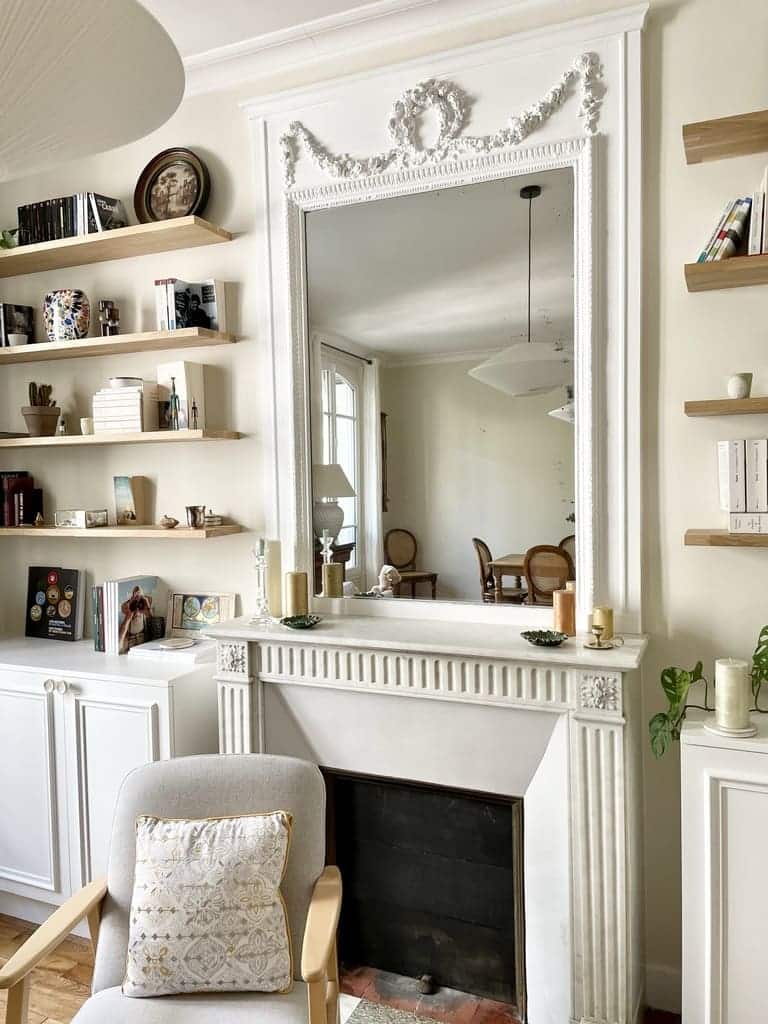 salon avec cheminée par Happy Pog compte instagram https://www.instagram.com/charlotte_gille/ salon avec cheminée par Happy Pog compte instagram https://www.instagram.com/charlotte_gille/