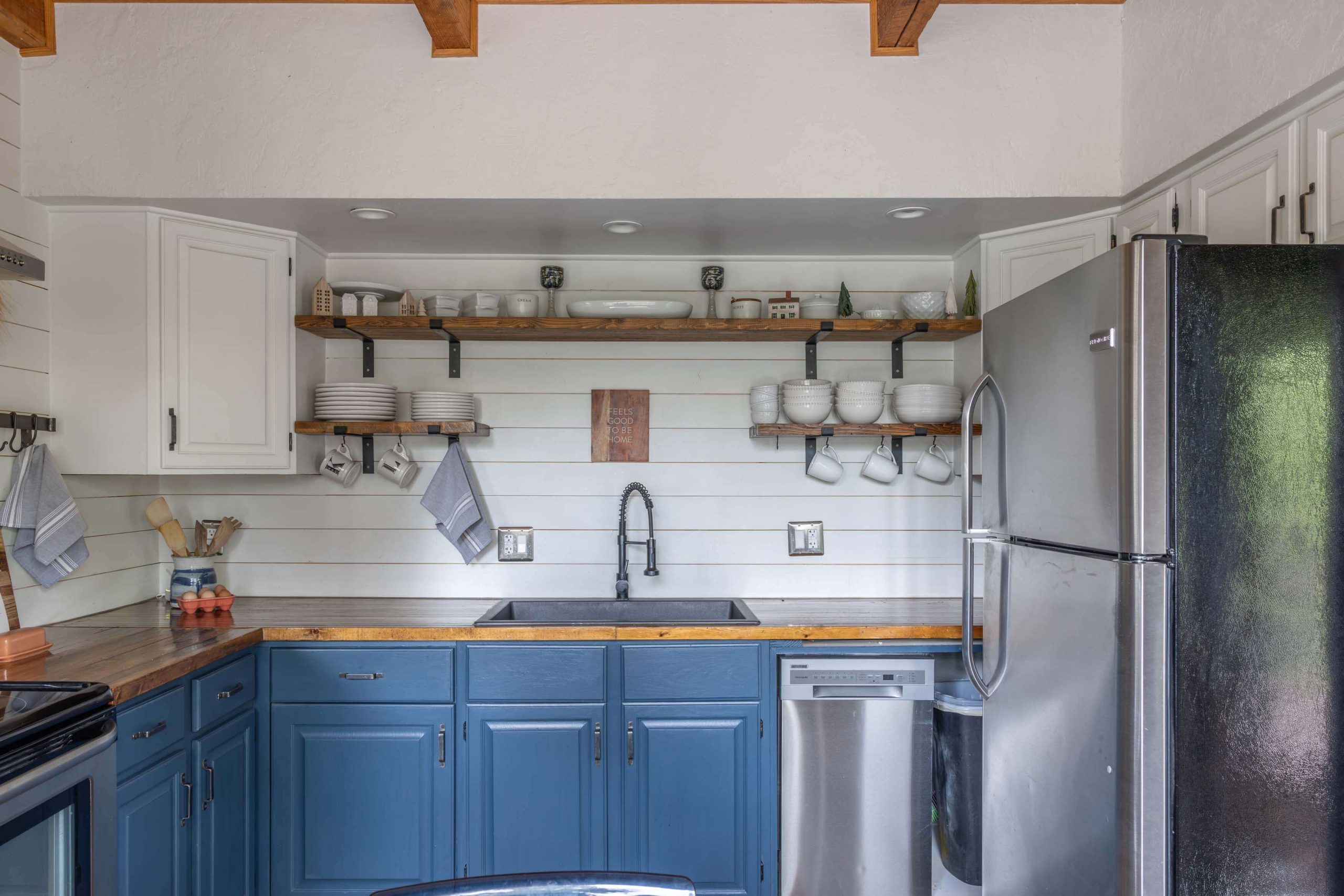 cuisine rustique bleue cuisine rustique bleue