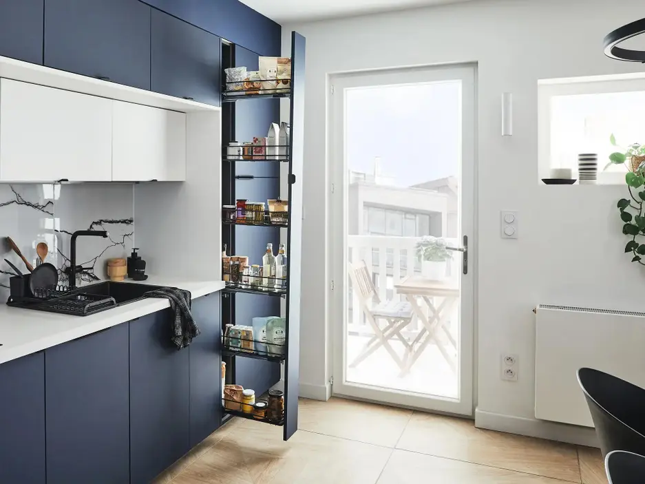 cuisine design bleue Leroy Merlin cuisine design bleue Leroy Merlin