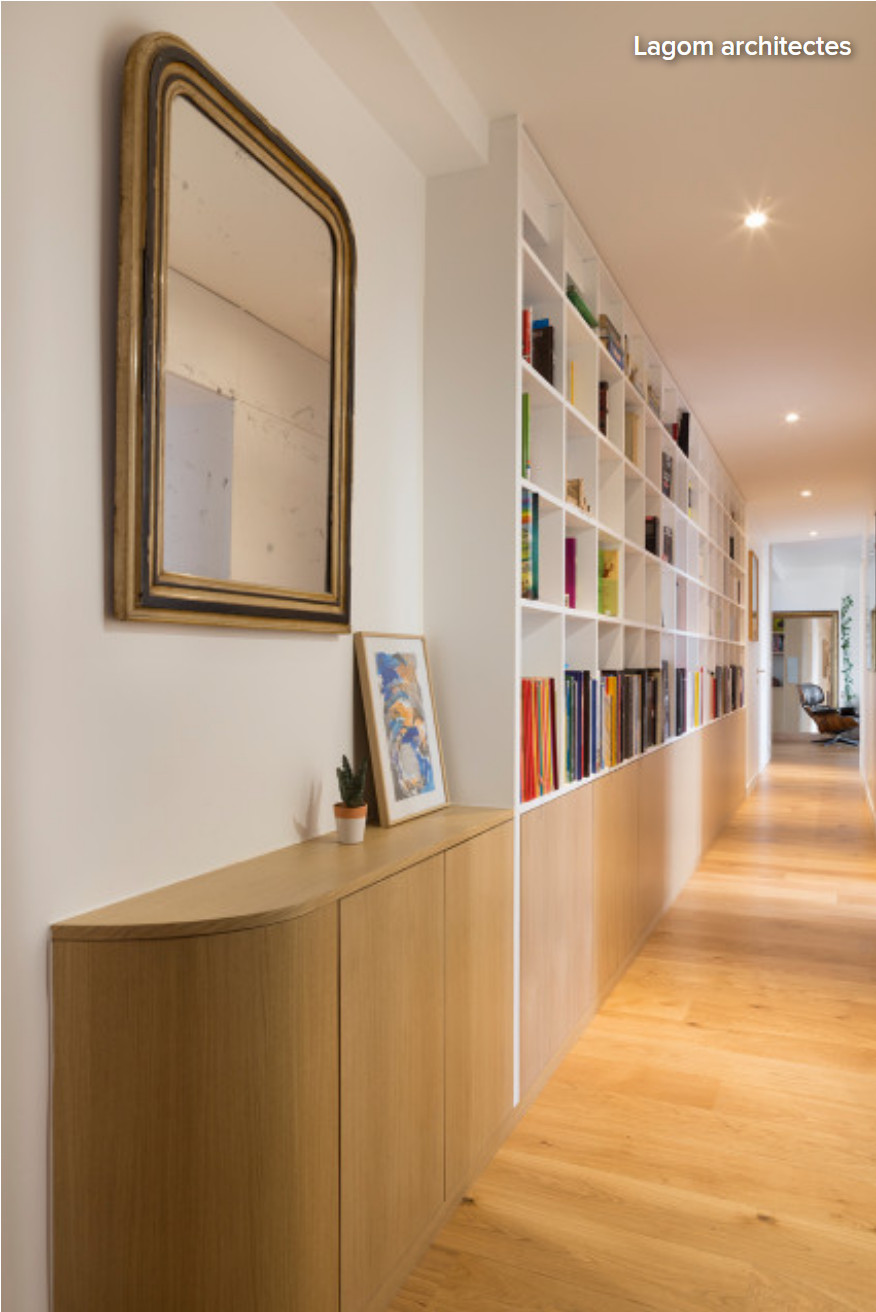 couloir avec bibliothèque couloir avec bibliothèque