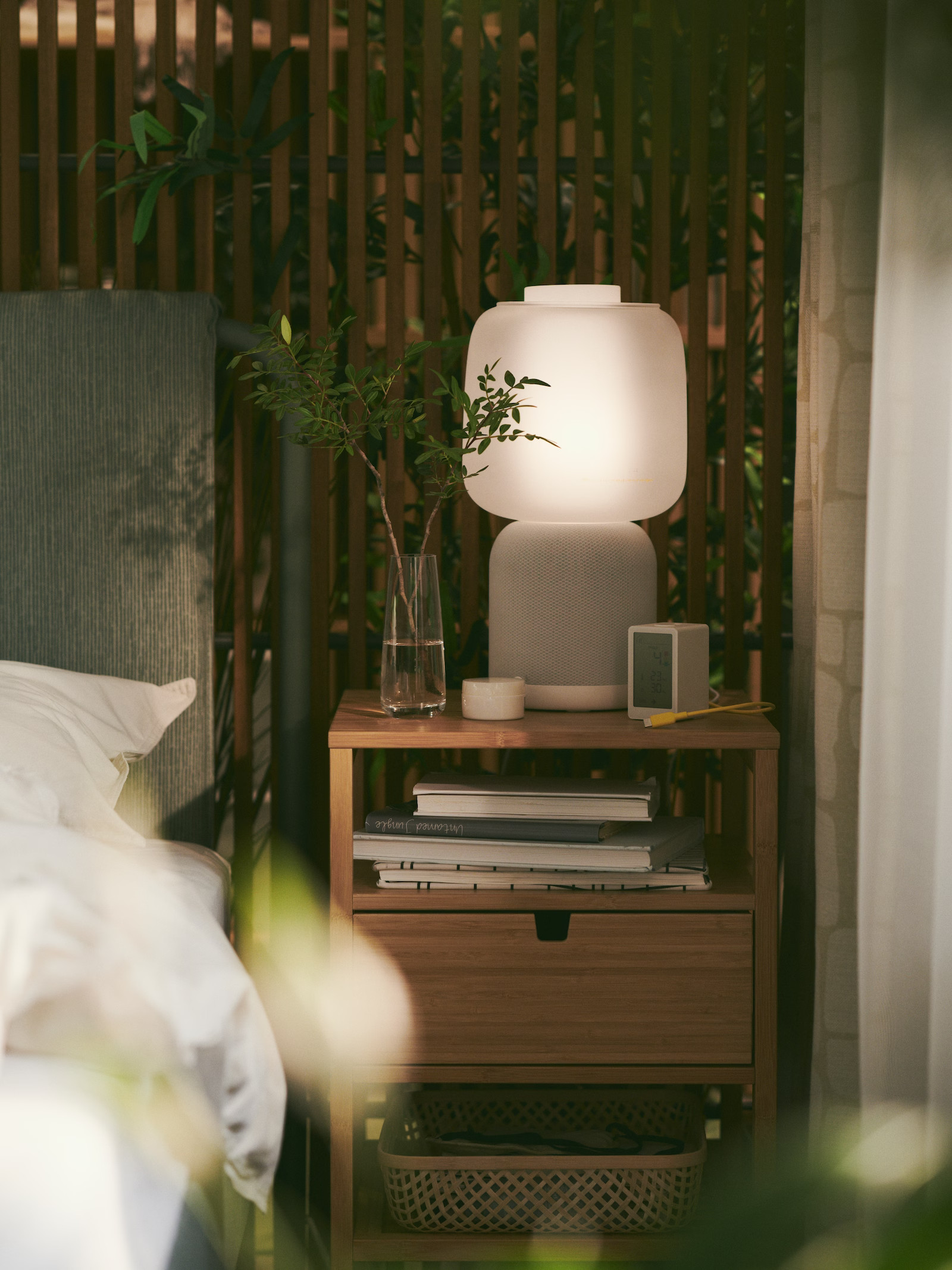 chambre verte et bois