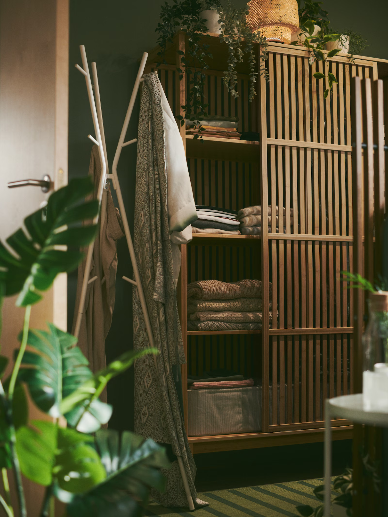dressing vert et bois