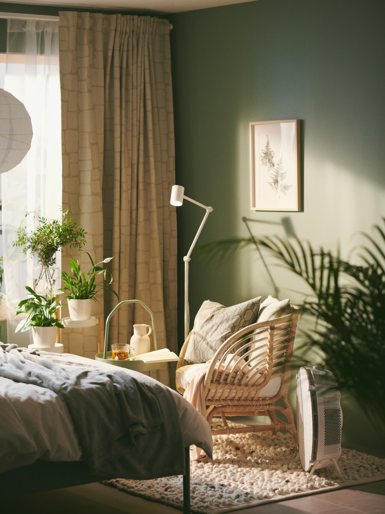chambre avec coin lecture