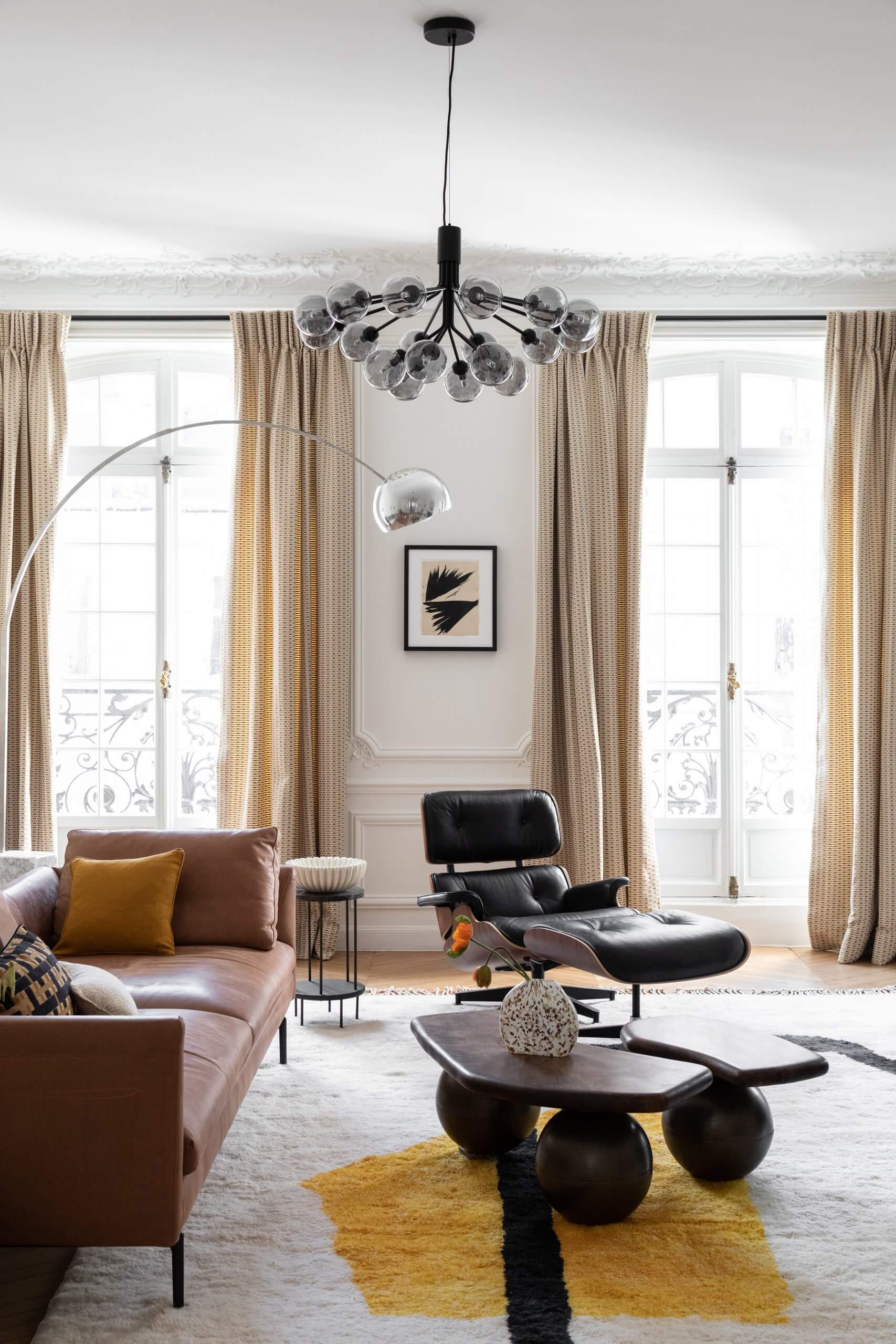 salon décoration design appartement haussmannien Paris salon décoration design appartement haussmannien Paris