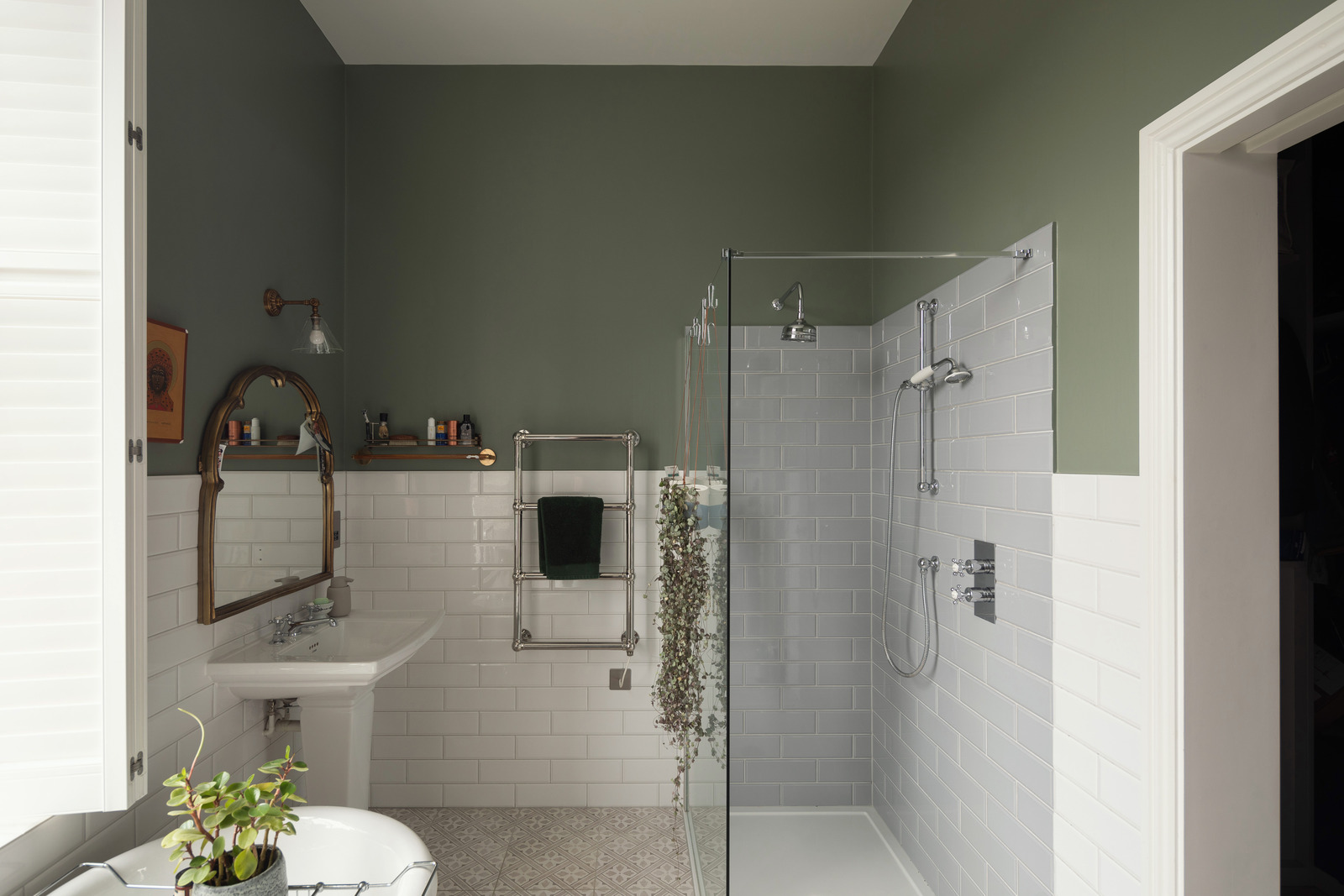 salle de bain mur vert salle de bain mur vert