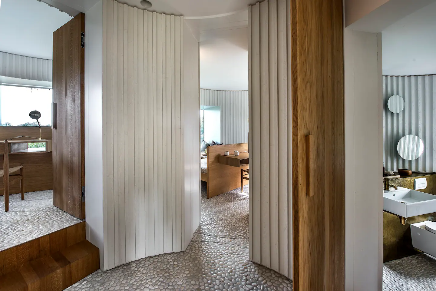 entrée arrondie maison architecte Danemark Jan Henrik Jansen entrée arrondie maison architecte Danemark Jan Henrik Jansen