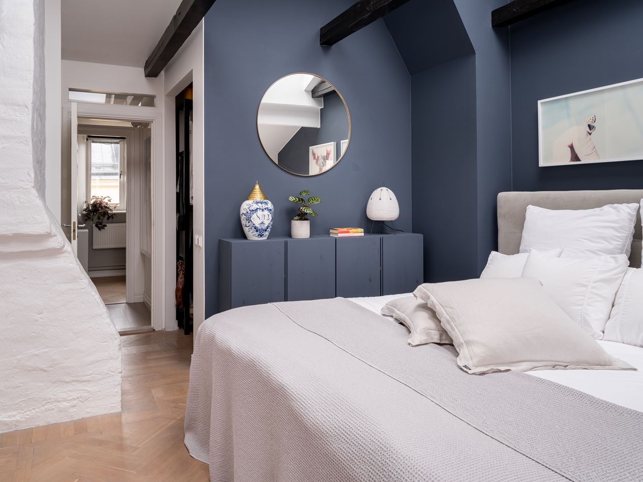 chambre appartement sous combles avec poutres décoration scandinave chambre appartement sous combles avec poutres décoration scandinave