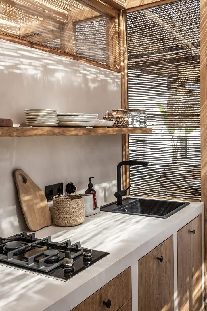 cuisine d cuisine d'été avec pergola