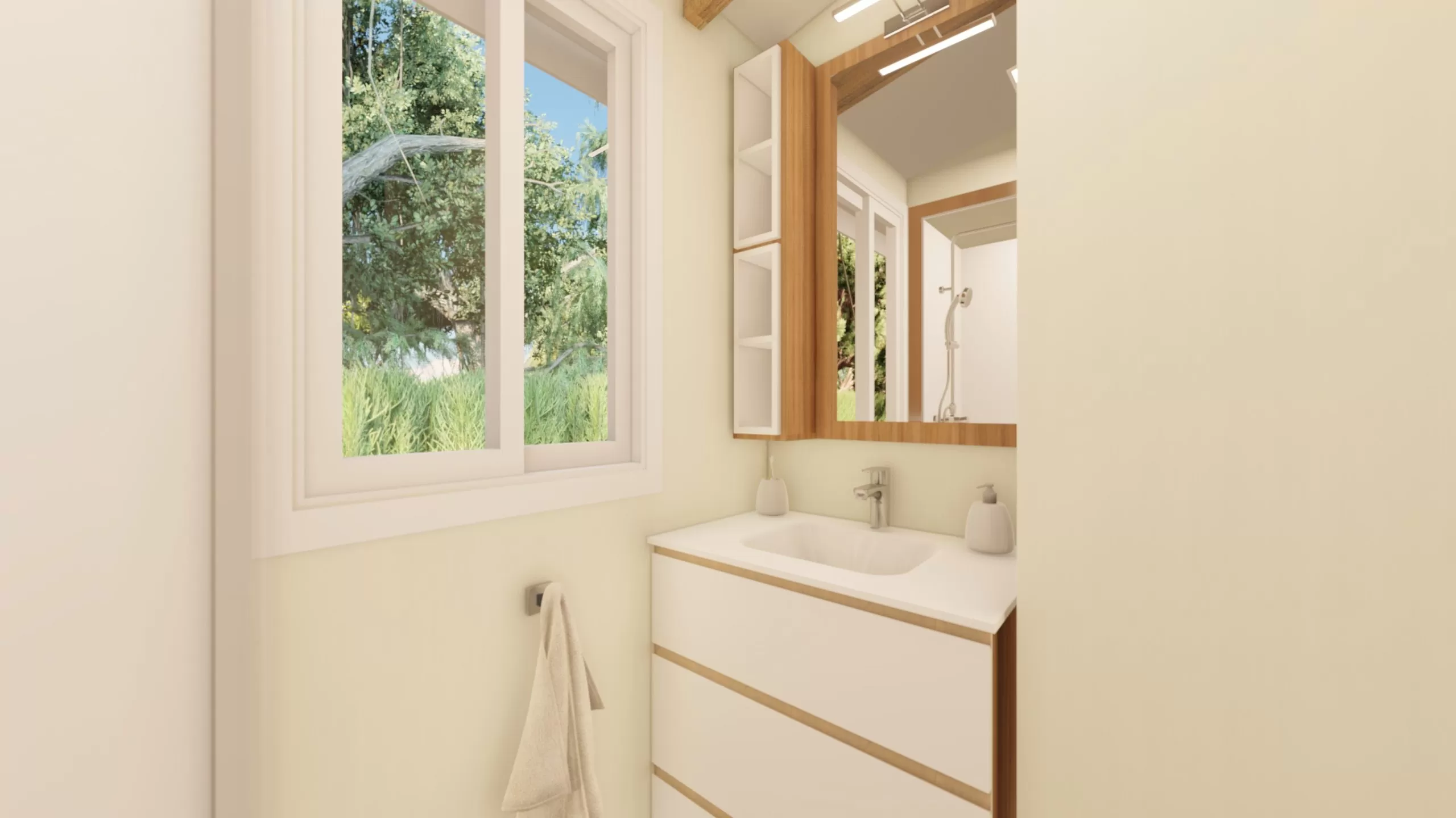 salle de bain design blanche et bois salle de bain design blanche et bois