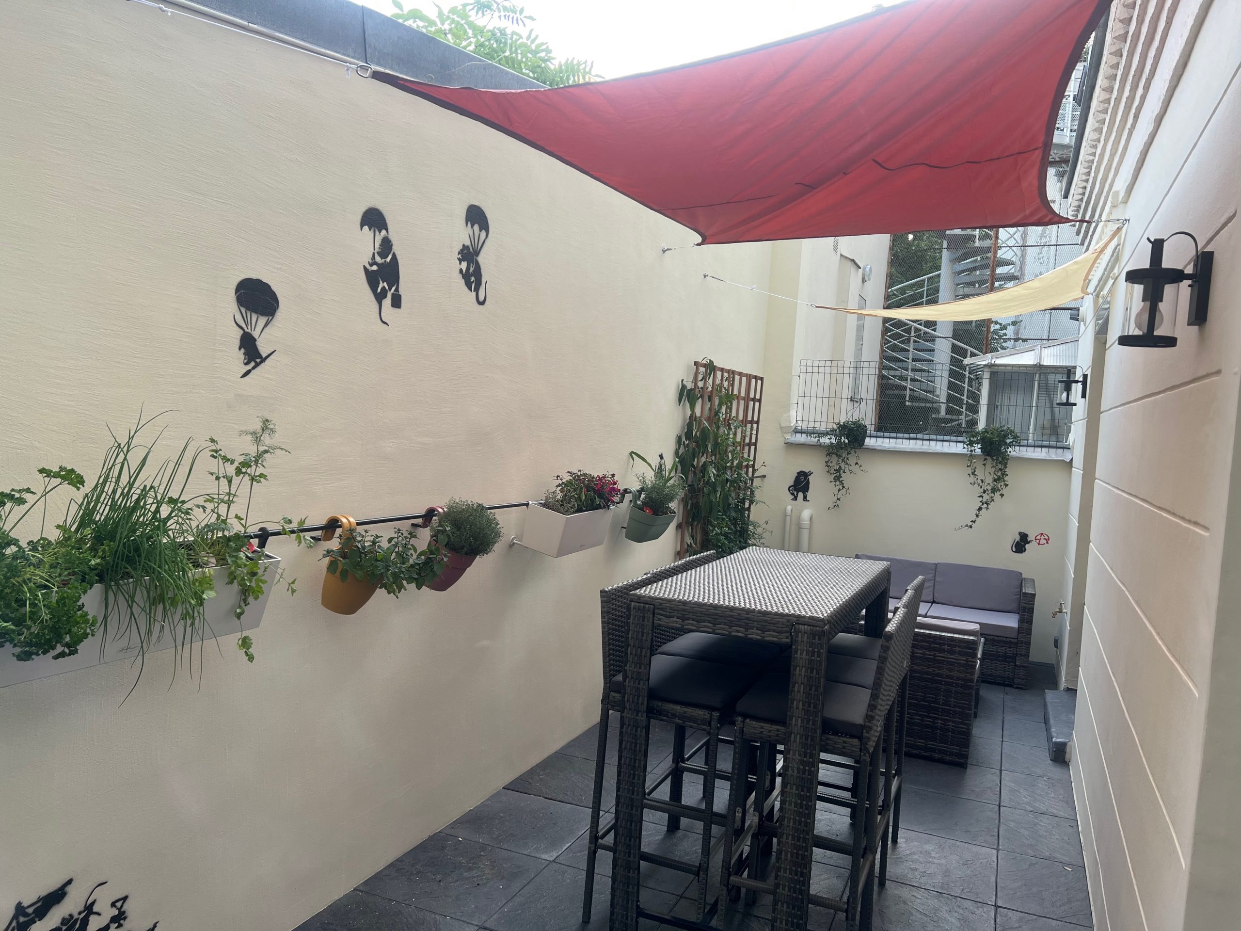 terrasse studio rénové Paris terrasse studio rénové Paris