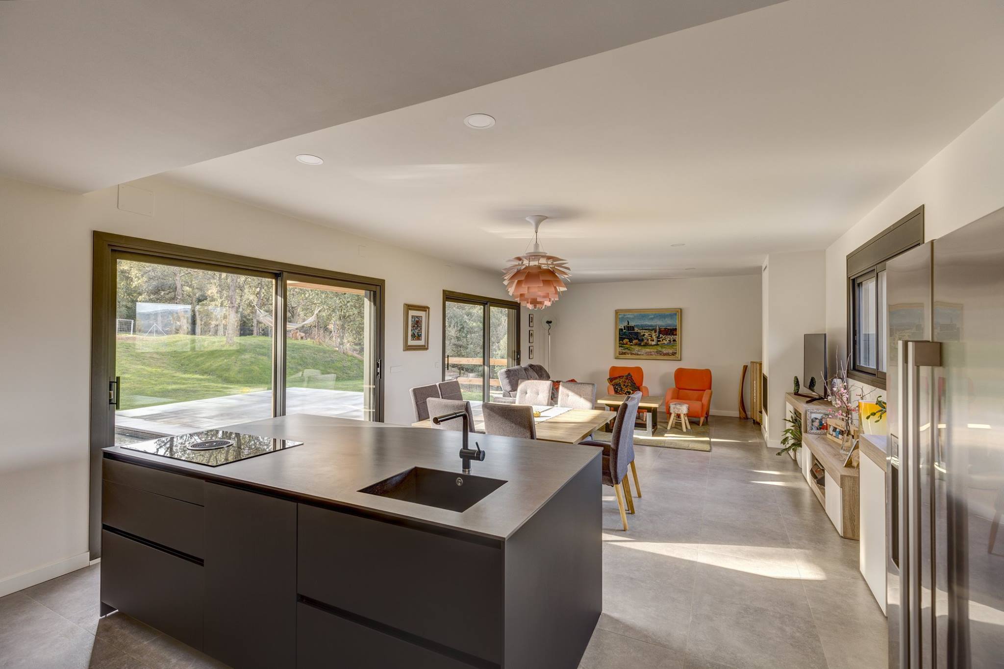 salon maison en bois préfabriquée et durable Arquima salon maison en bois préfabriquée et durable Arquima