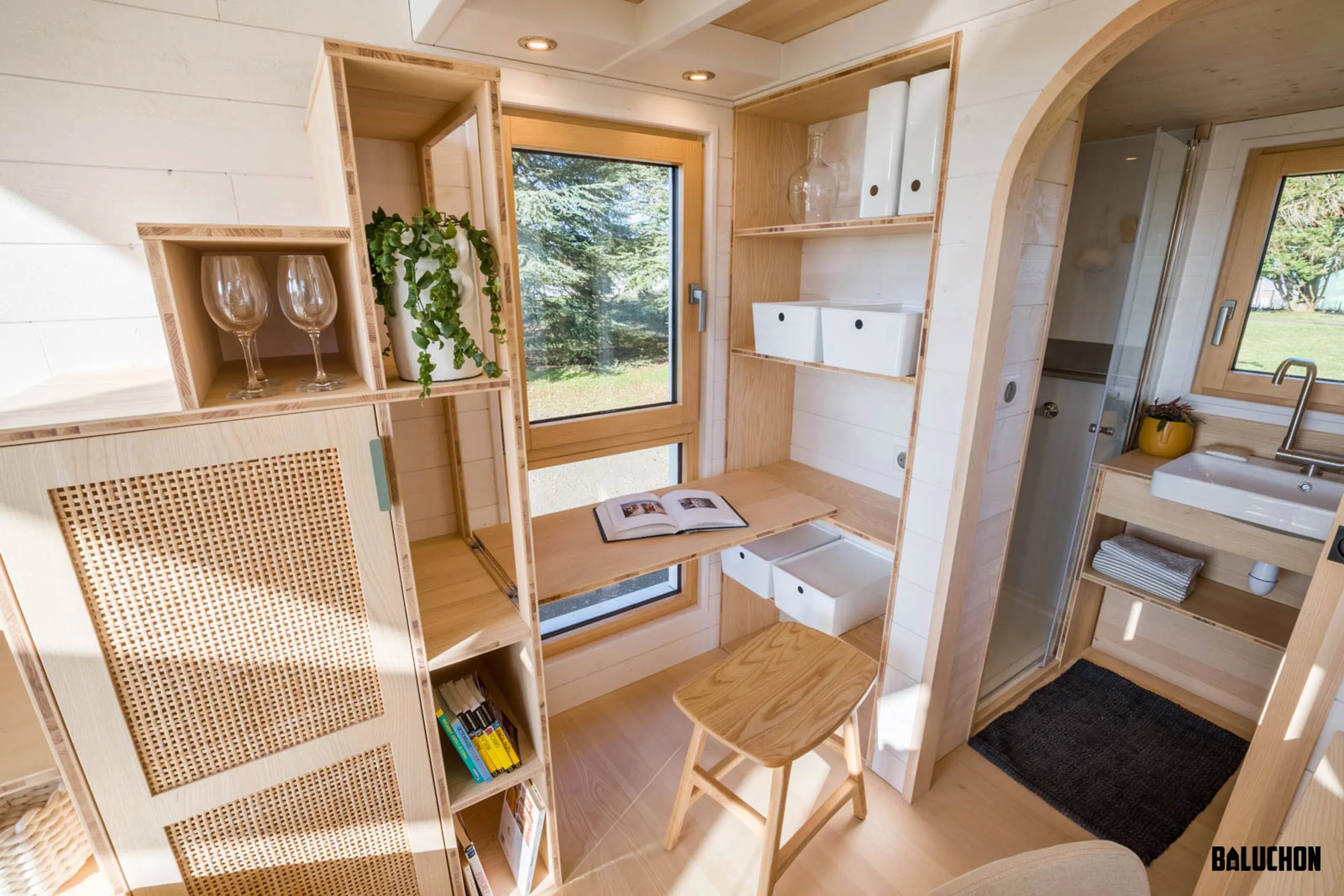 intérieur tiny house française Baluchon intérieur tiny house française Baluchon