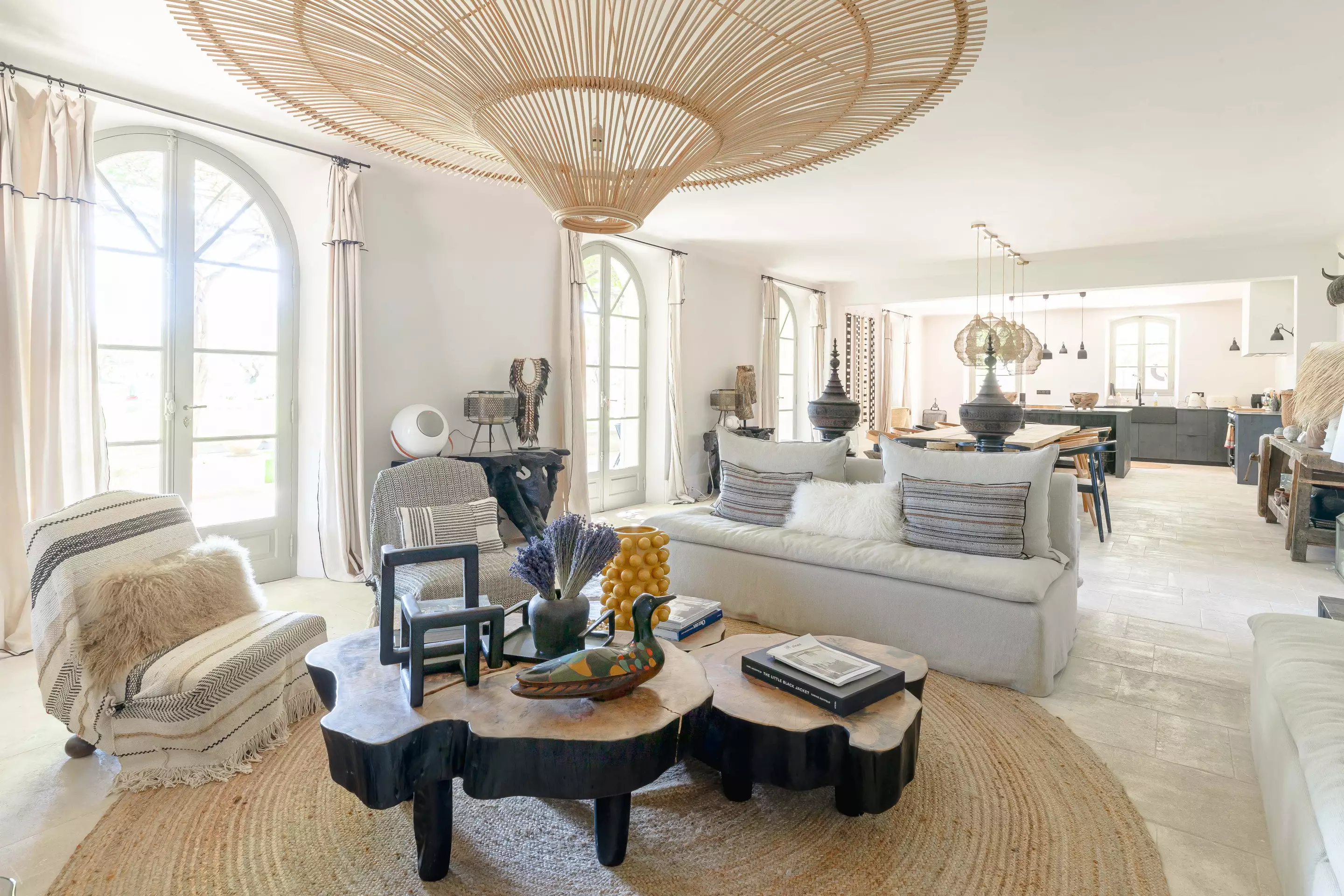 salon décoration naturelle maison Provence Bastide Bellavista