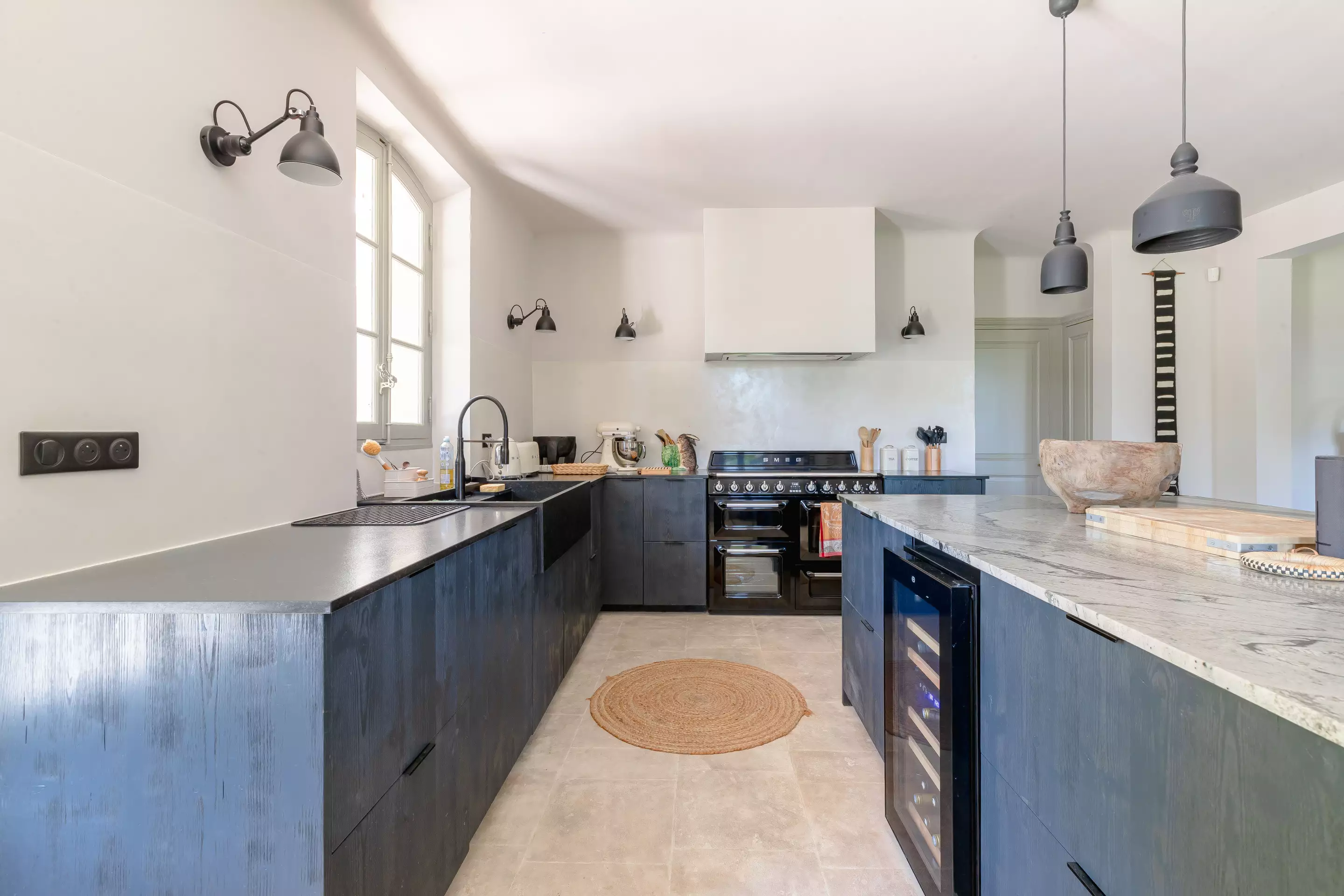 cuisine avec îlot maison Provence Bastide Bellavista