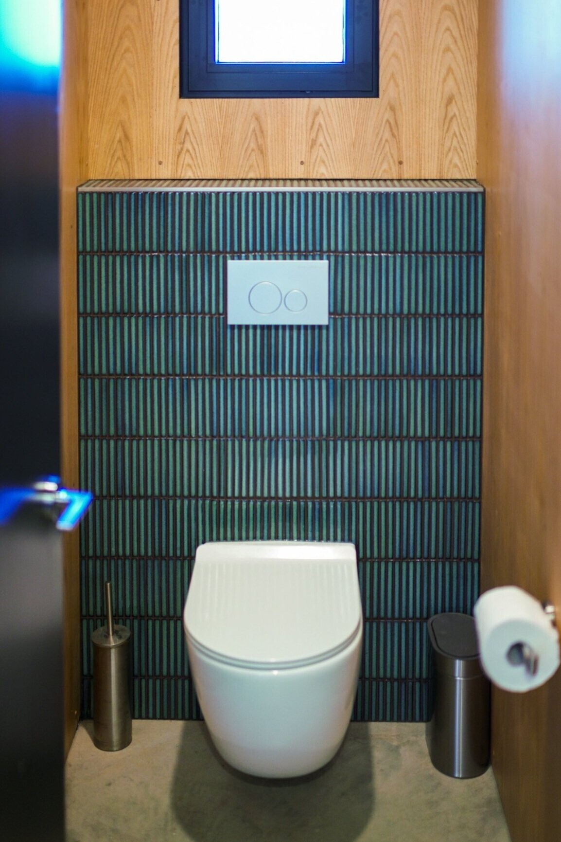 toilettes wc carrelage vert et bois toilettes wc carrelage vert et bois