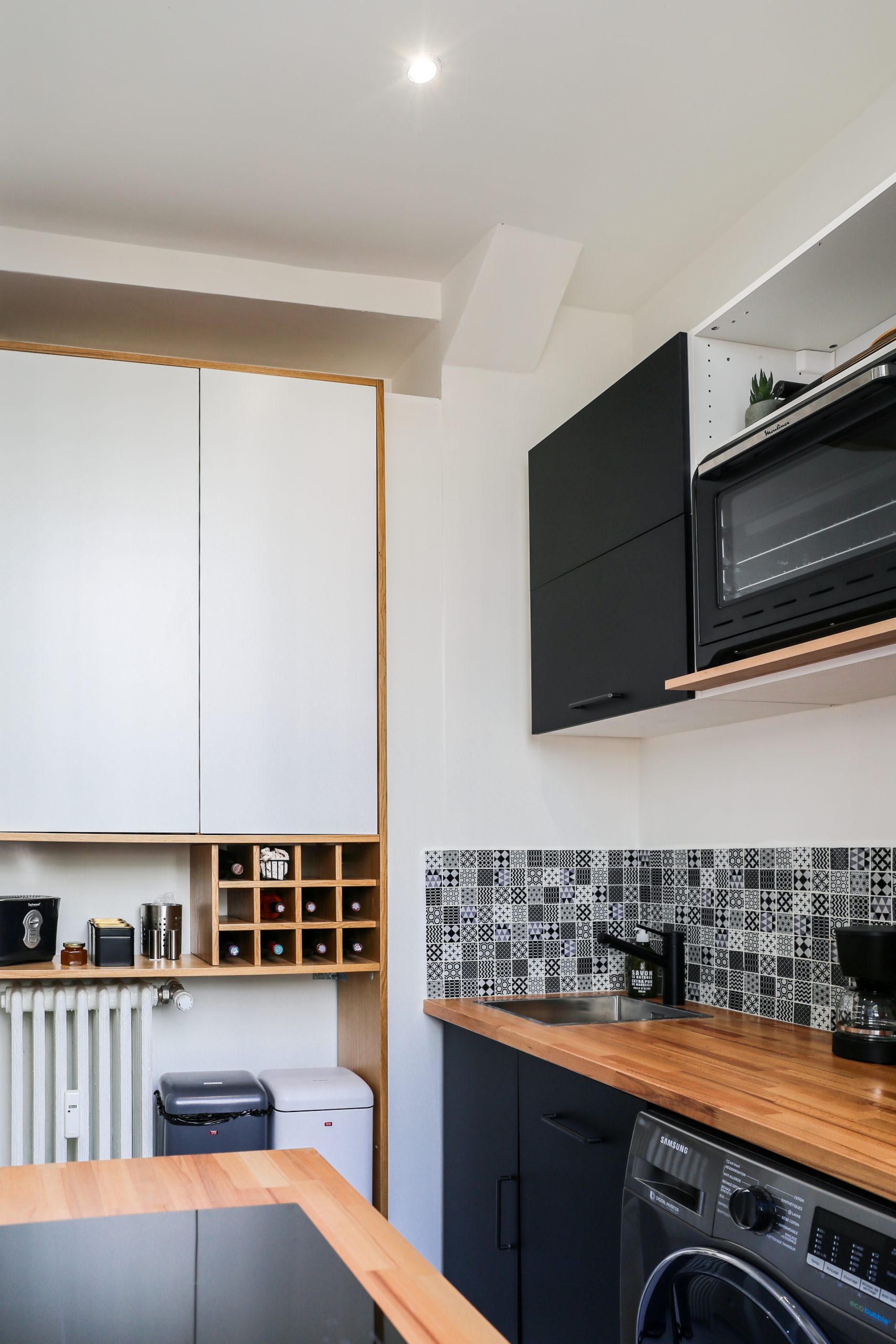 cuisine studio Paris 24m2 dans ancienne loge cuisine studio Paris 24m2 dans ancienne loge