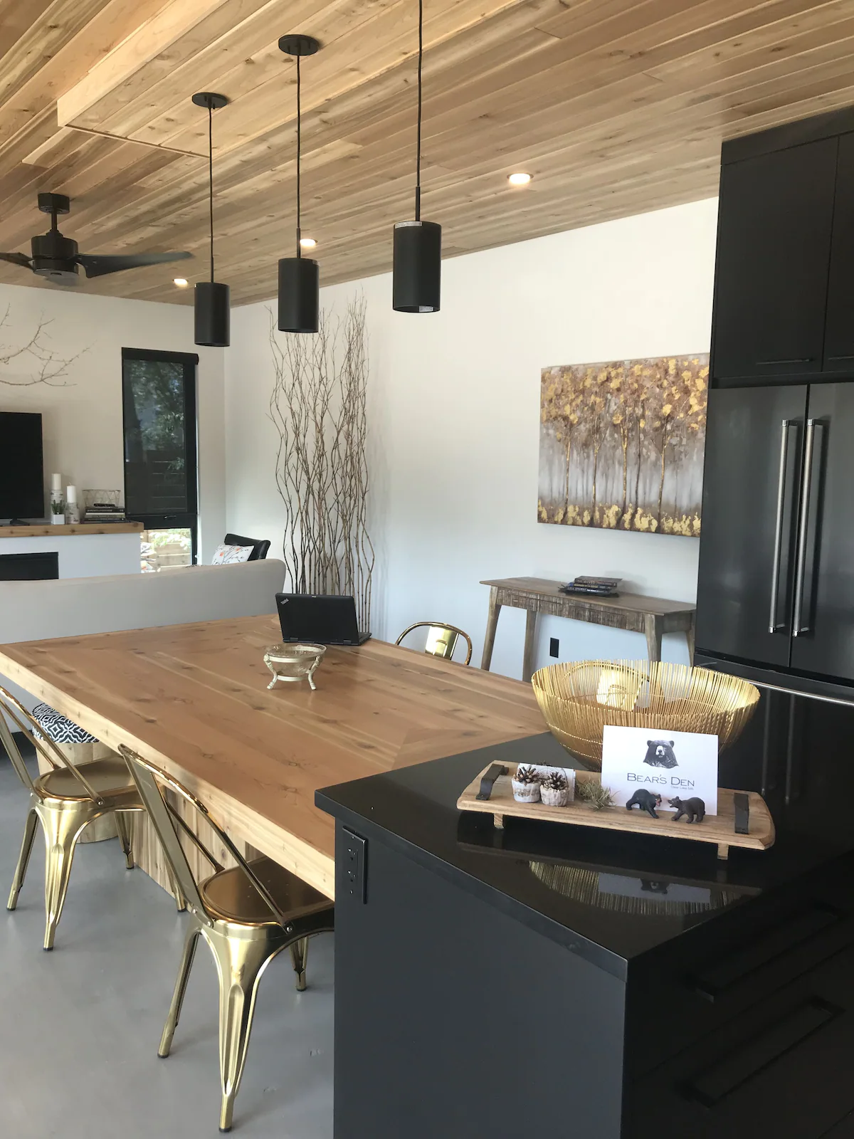 cuisine design maison en bois 97m2 à toit plat
