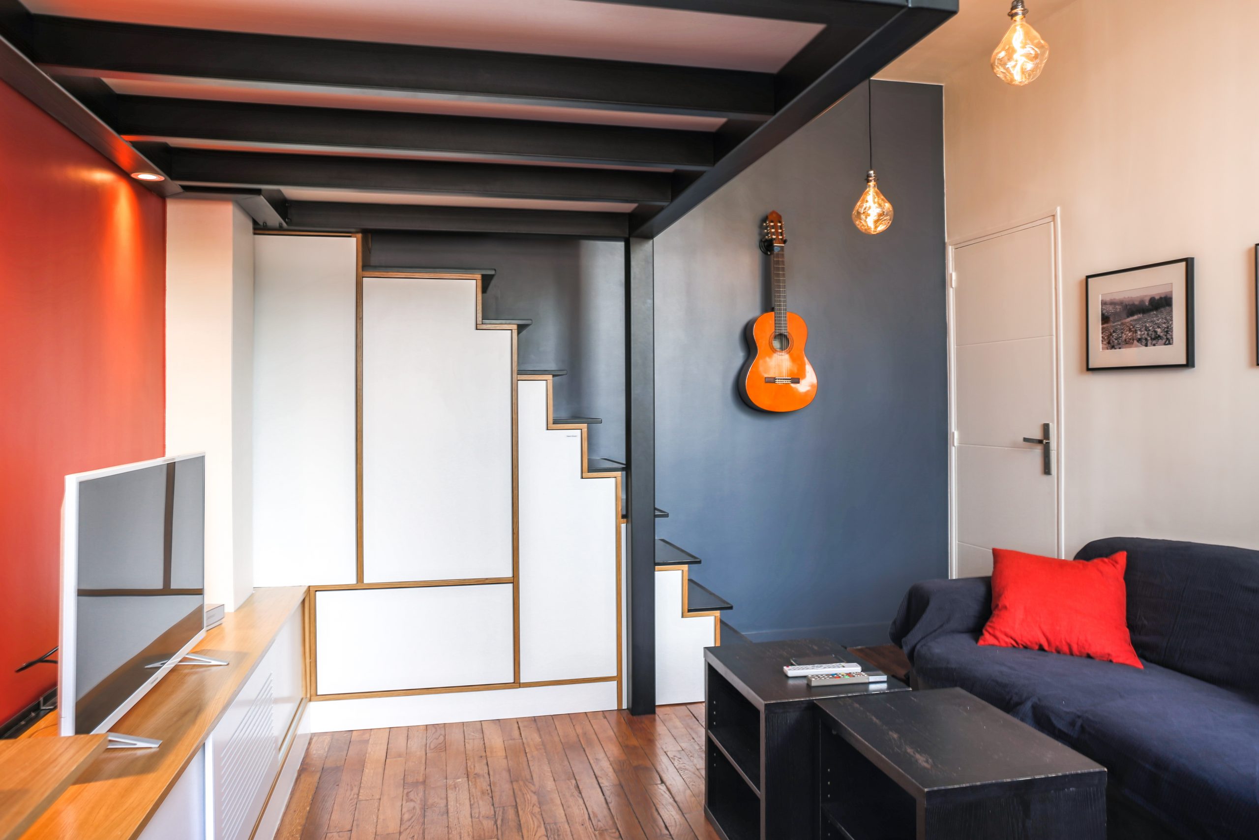 salon studio Paris 24m2 dans ancienne loge salon studio Paris 24m2 dans ancienne loge