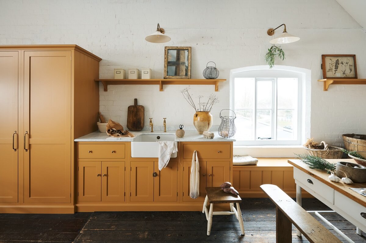 cuisine deVOL style shaker couleur jaune