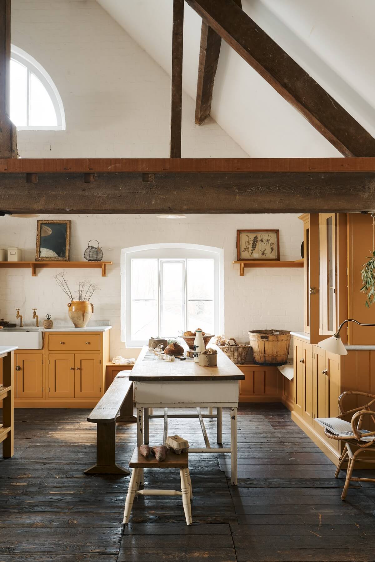 cuisine deVOL style shaker couleur jaune