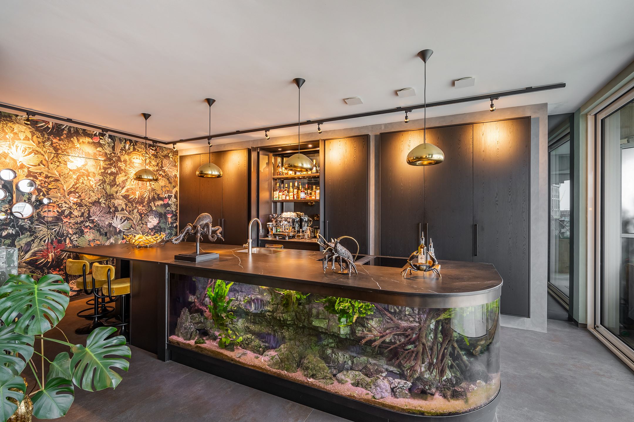 cuisine avec aquarium cuisine avec aquarium