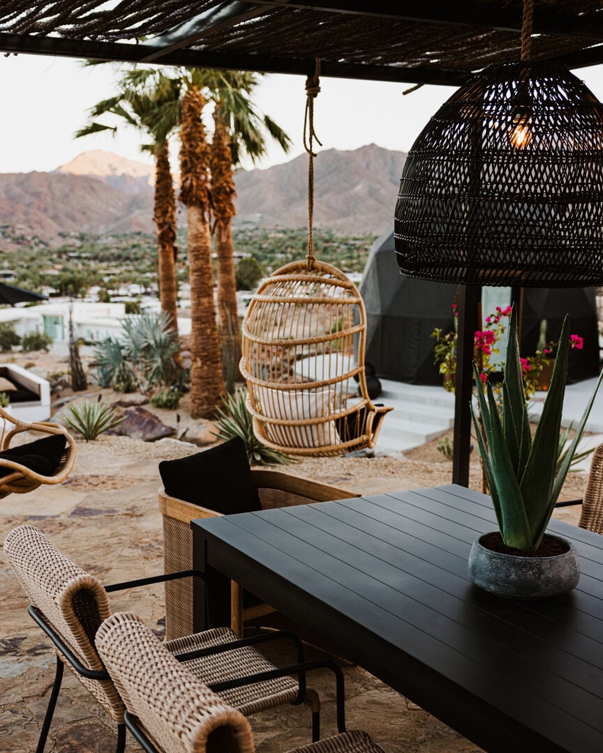 terrasse avec pergola acier Perch