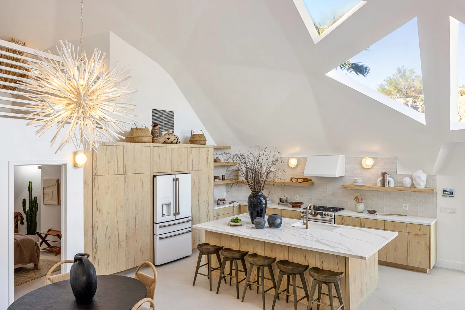cuisine bois design maison dôme décoration moderne Perch