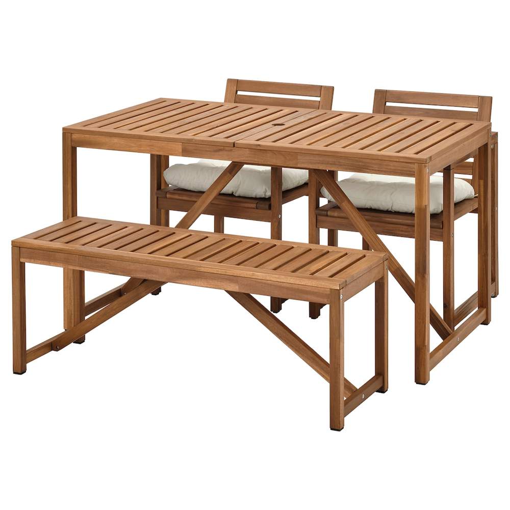 table en bois avec banc et chaises pour jardin ou terrasse table en bois avec banc et chaises pour jardin ou terrasse