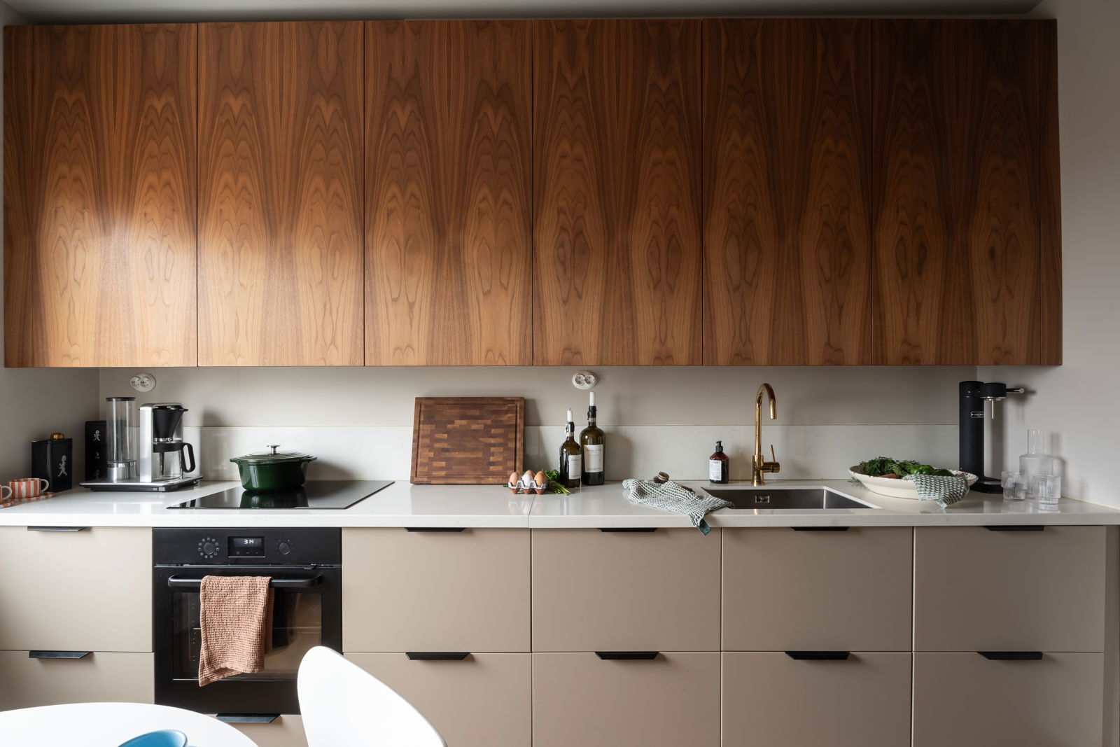 cuisine design couleur cappuccino