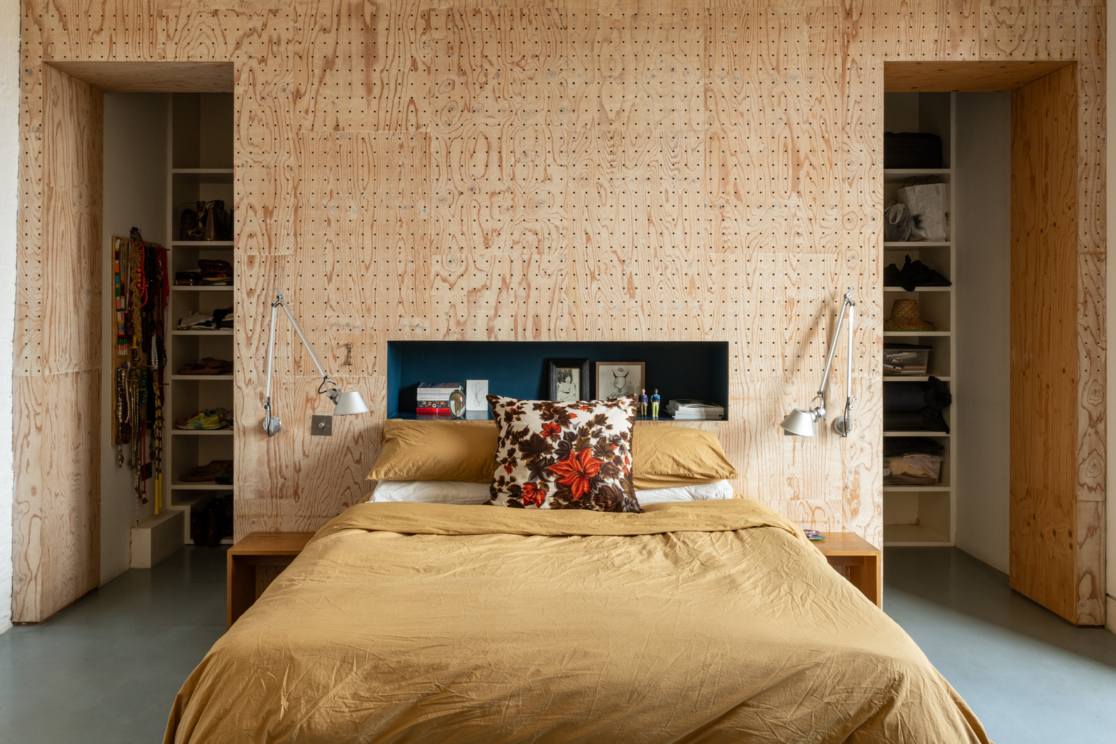 chambre loft mur contreplaqué chambre loft mur contreplaqué
