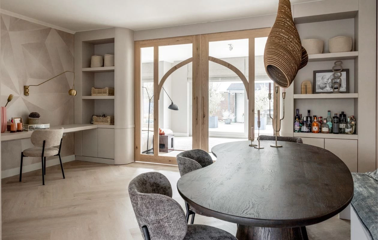 salle à manger avec verrière bois décoration contemporaine salle à manger avec verrière bois décoration contemporaine