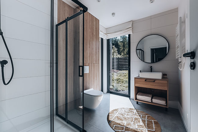 salle de bain design grise et bois salle de bain design grise et bois
